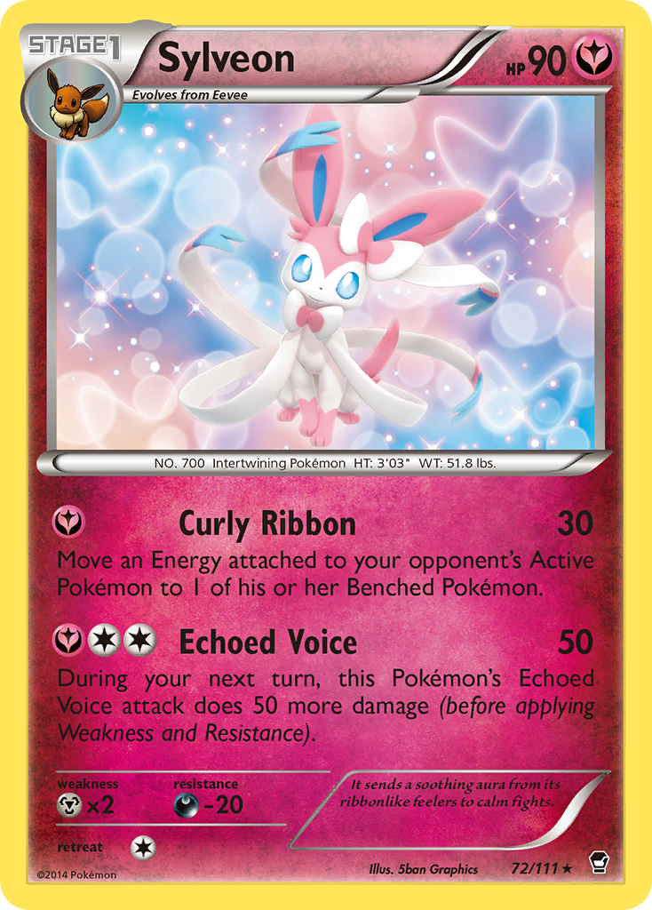 Sylveon (72/111) (Theme Deck Exclusive) [XY: Furious Fists] | Odin's Place