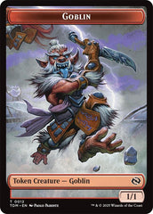 Dog // Goblin Double-Sided Token [Tarkir: Dragonstorm Commander Tokens] | Dragon's Lair Comics and Fantasy Houston TX