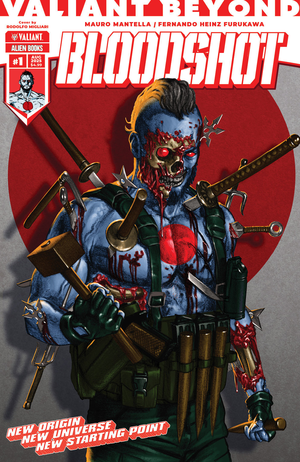 Valiant Beyond: Bloodshot #1 Cover A (Migliari) | Dragon's Lair Comics and Fantasy Houston TX