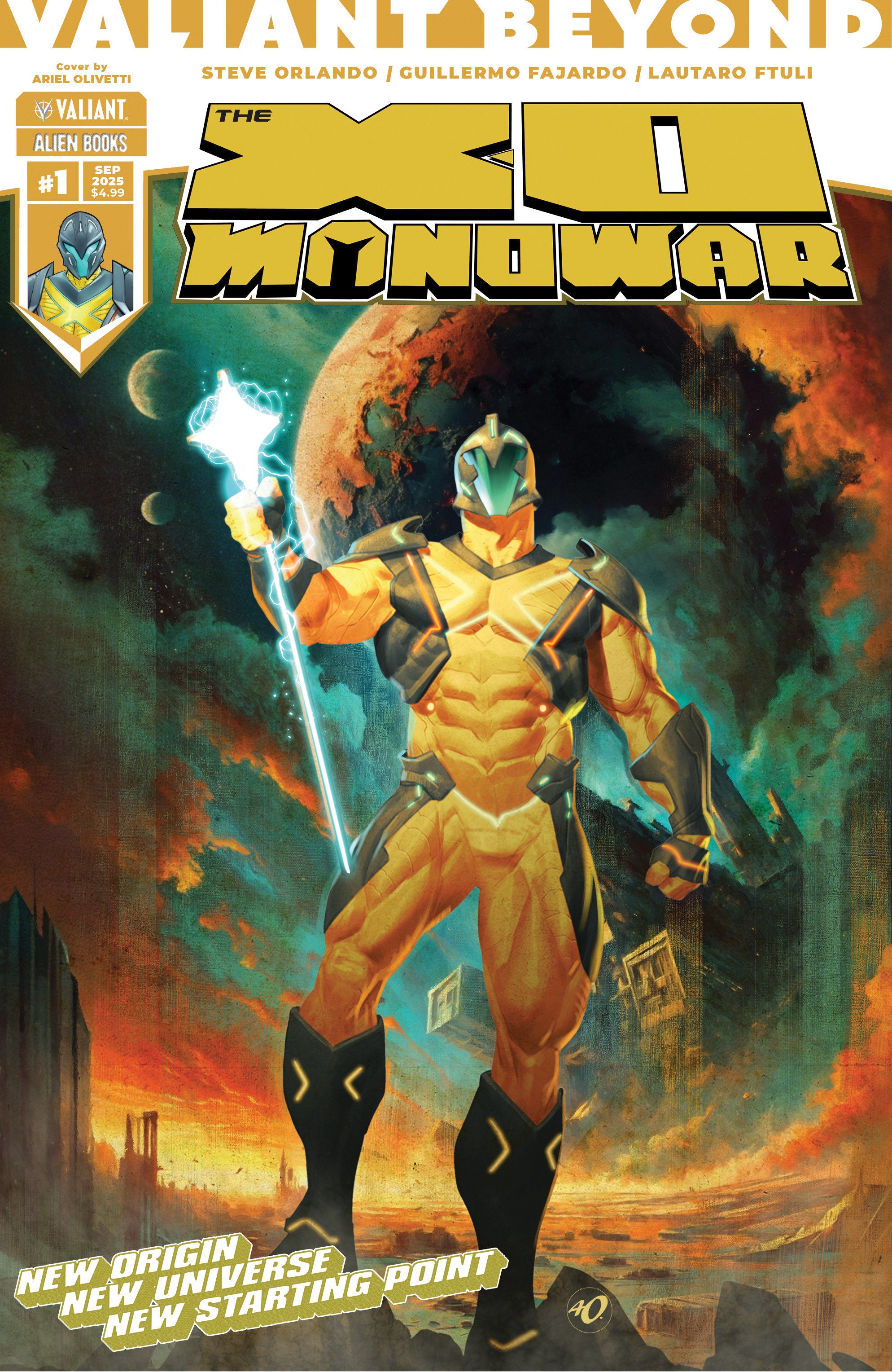 Valiant Beyond: The X O Manowar #1 Cover A (Olivetti) | Dragon's Lair Comics and Fantasy Houston TX