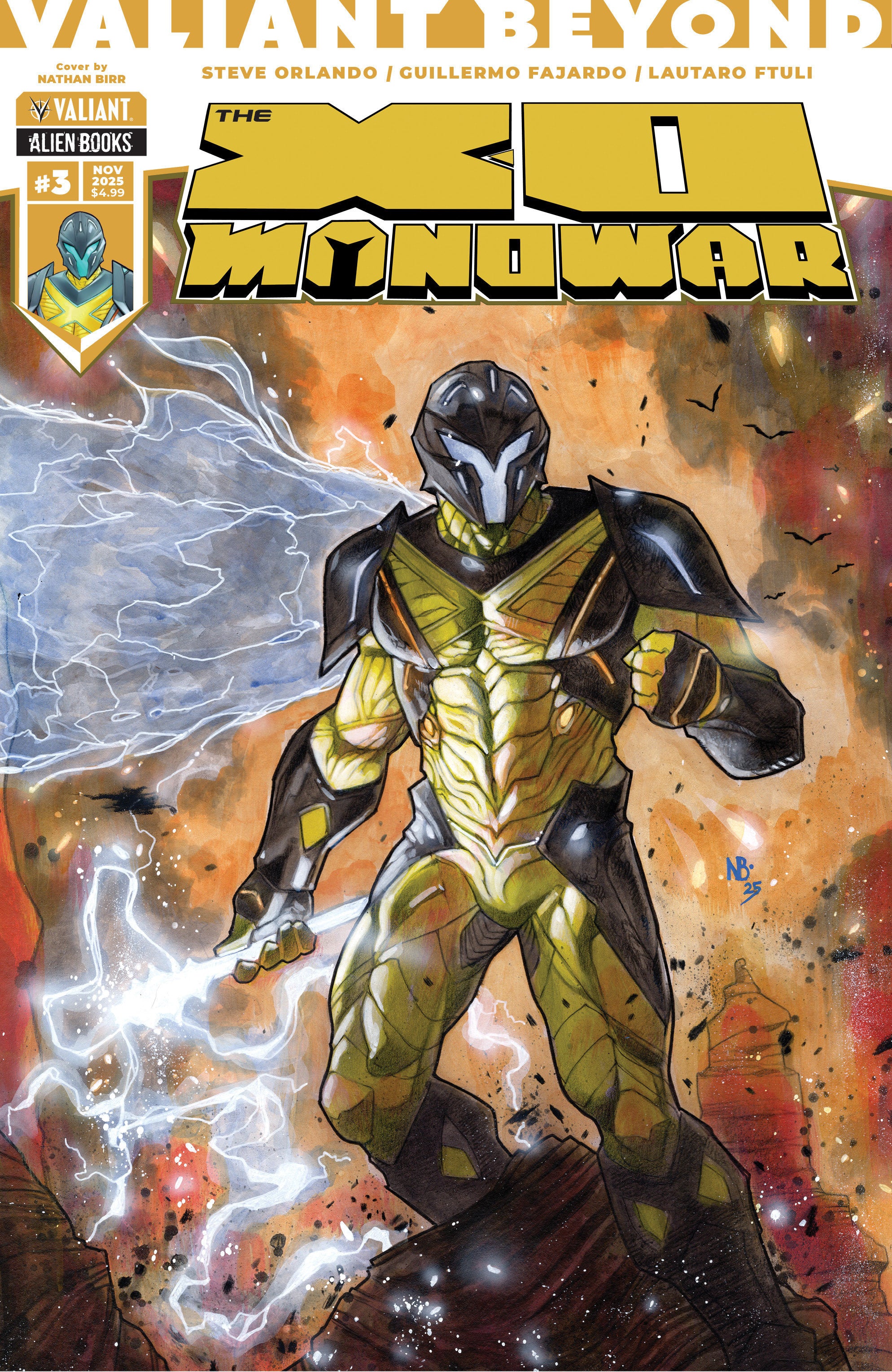 Valiant Beyond: The X O Manowar #3 Cover A (Birr) | Dragon's Lair Comics and Fantasy Houston TX