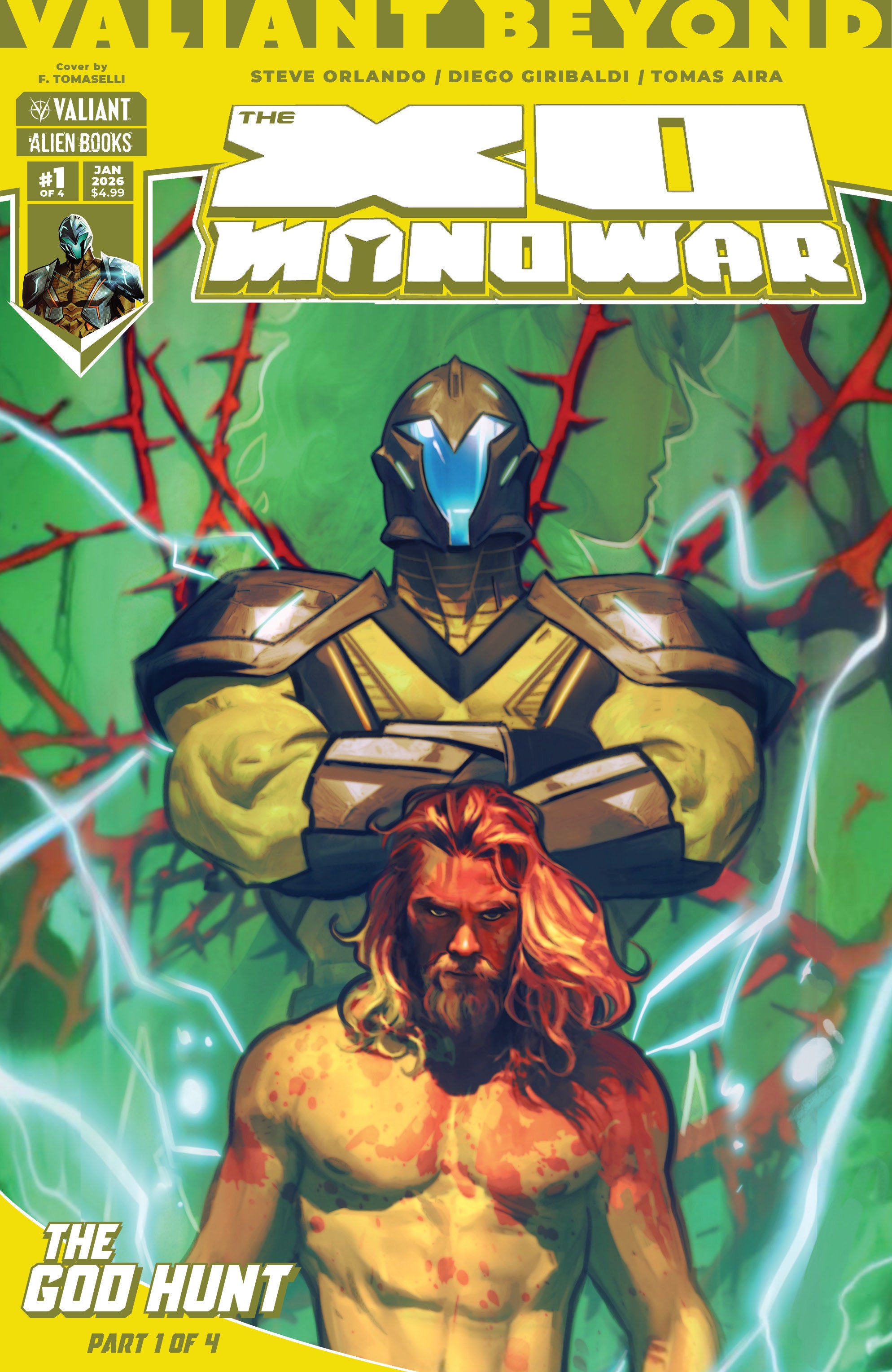 Valiant Beyond: The X O Manowar #5  The God Hunt #1 Cover A (Tomaselli) | Odin's Lair