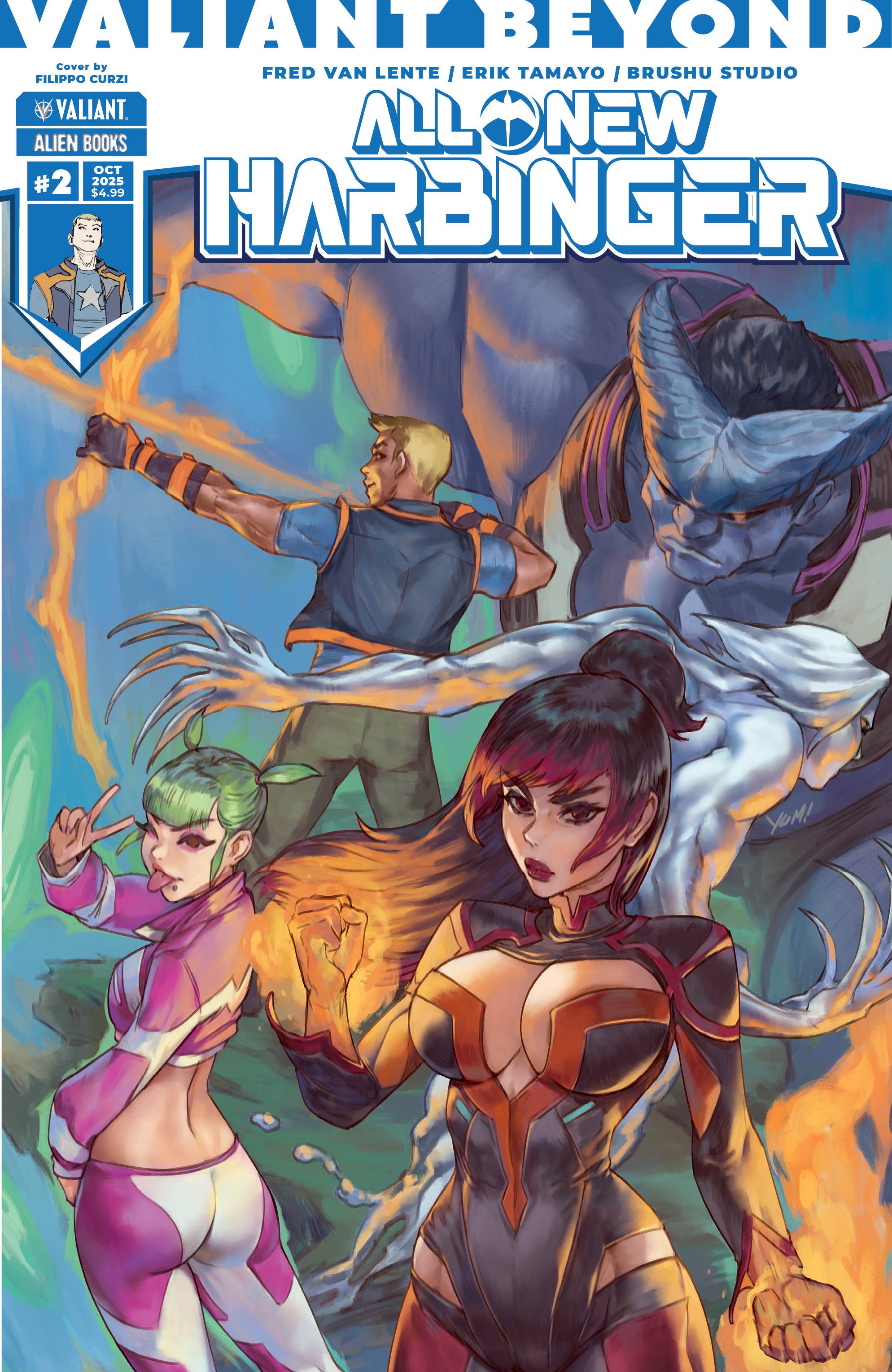 Valiant Beyond: All New Harbinger #2 Cover A (Curzi) | Dragon's Lair Comics and Fantasy Houston TX