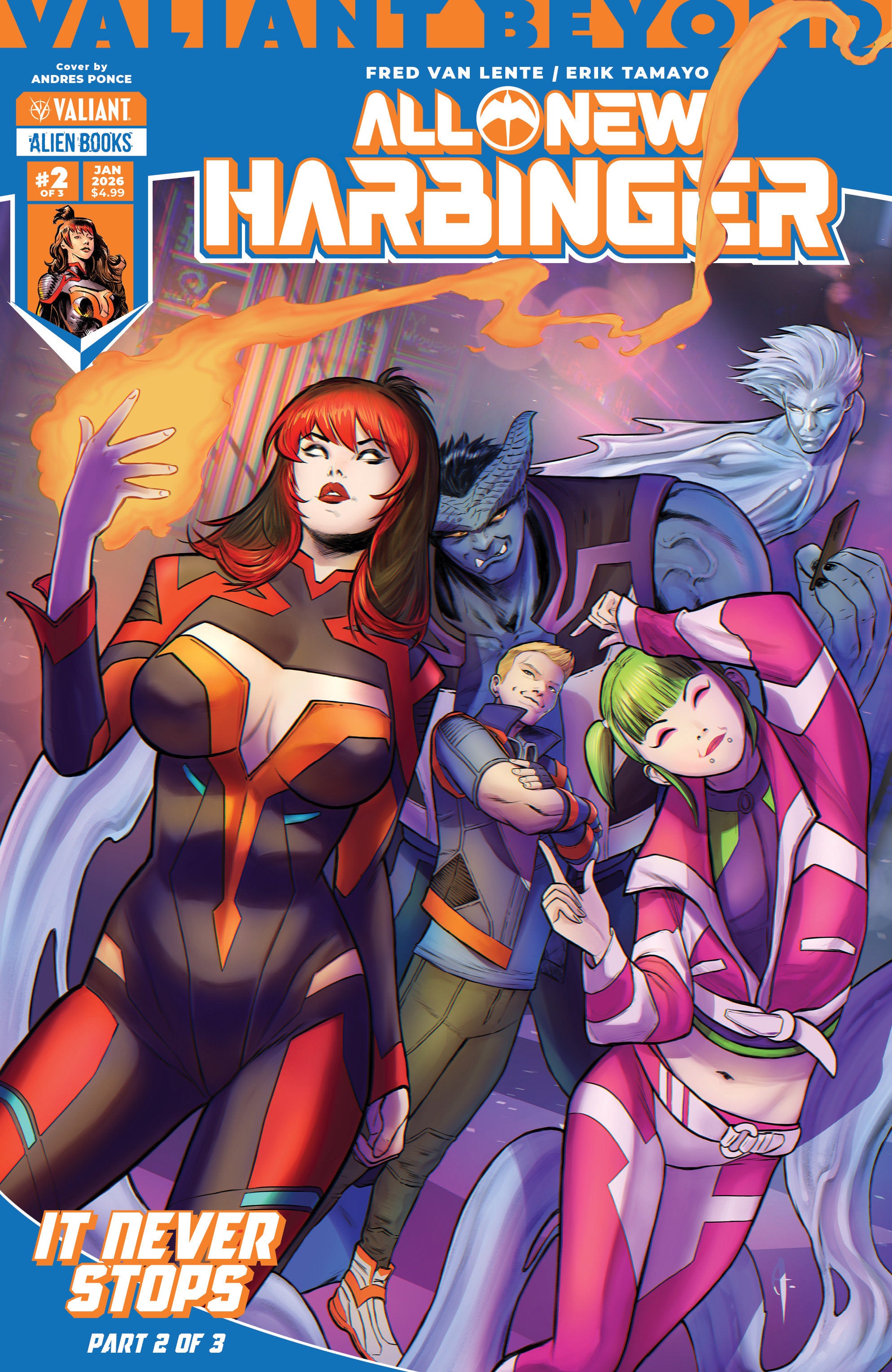 Valiant Beyond: All New Harbinger #5  It Never Stops #2 Cover A (Ponce) | Odin's Place