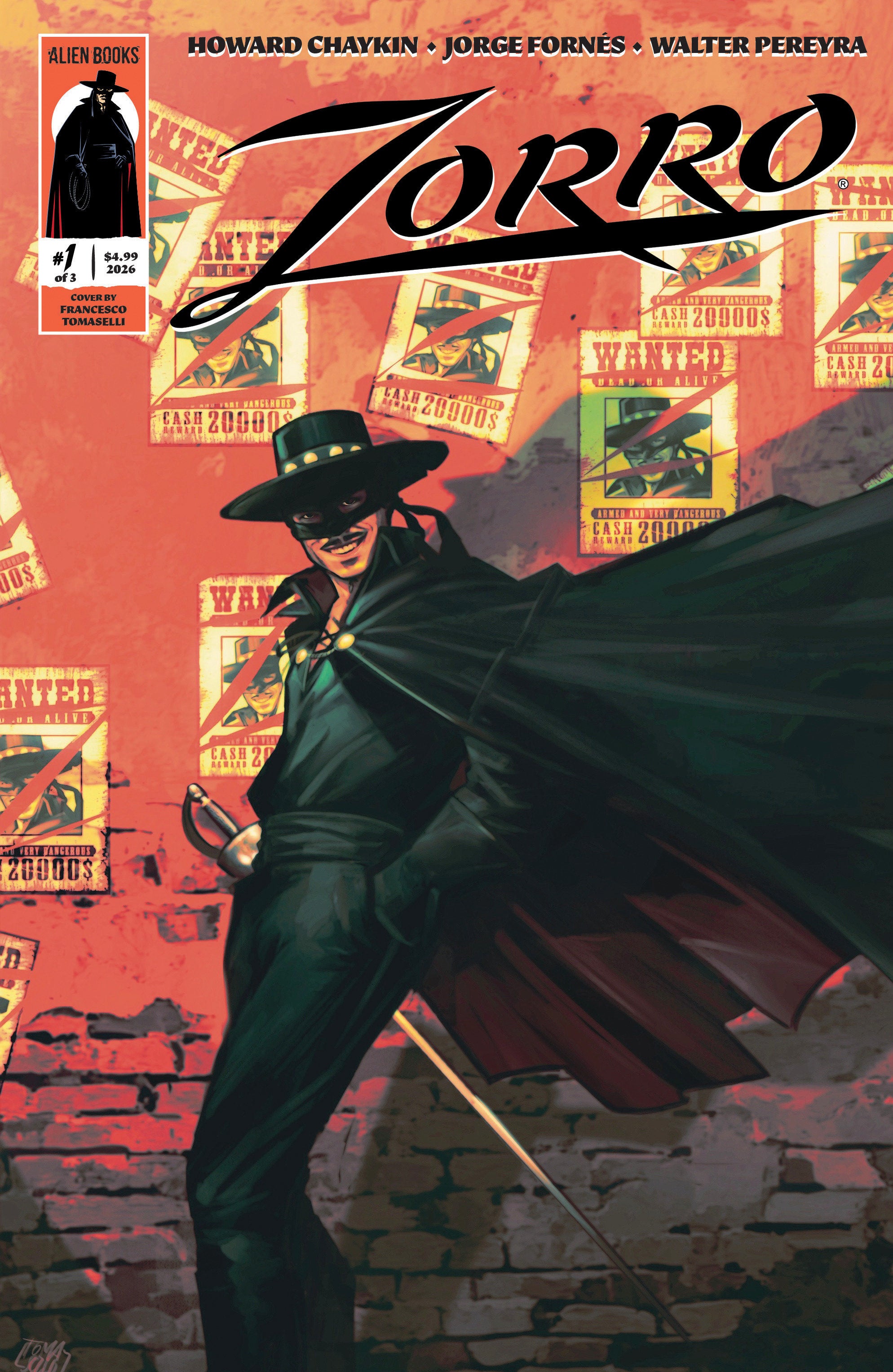 Zorro #1 Variant B (Tomaselli) | Odin's Place