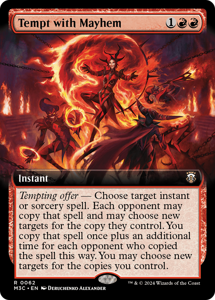 Tempt with Mayhem (Extended Art) [Modern Horizons 3 Commander] | Dragon's Lair Comics and Fantasy Houston TX