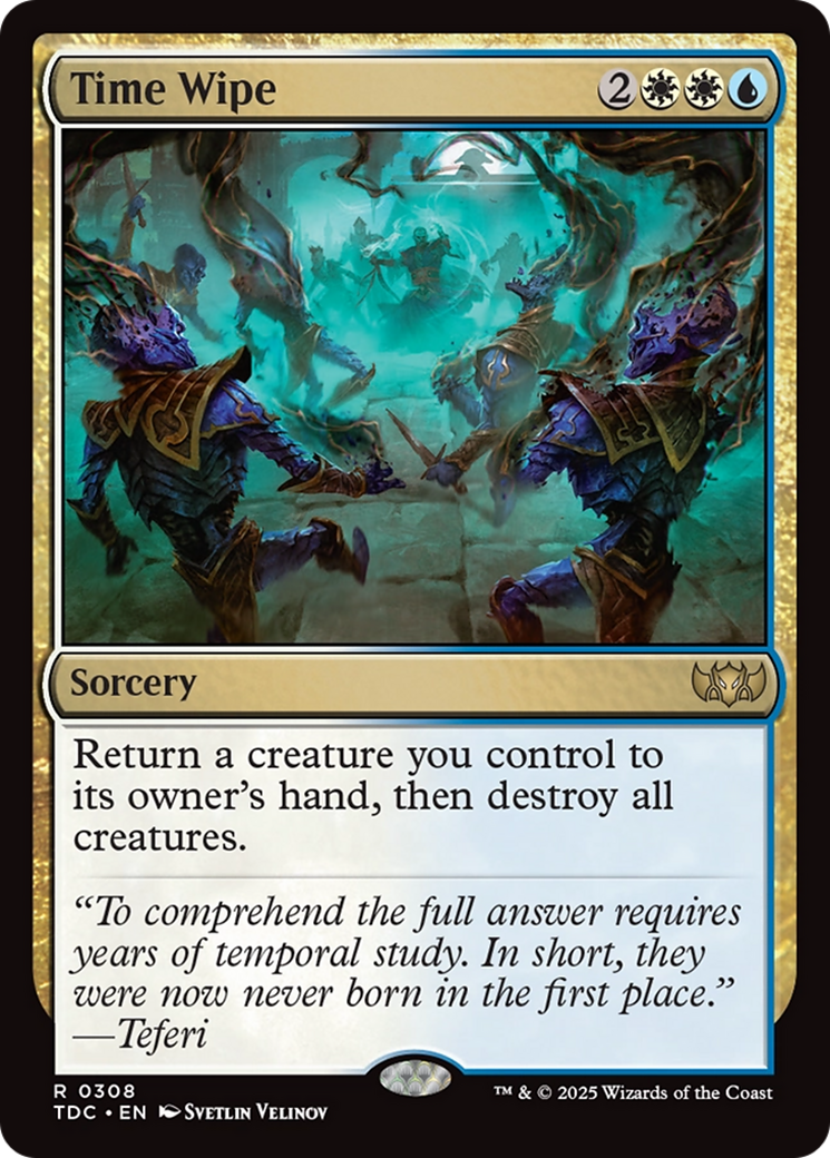 Time Wipe [Tarkir: Dragonstorm Commander] | Dragon's Lair Comics and Fantasy Houston TX