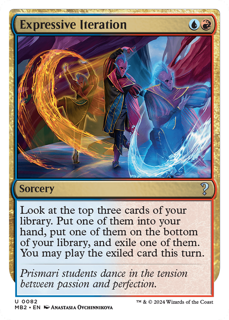 Expressive Iteration (White Border) [Mystery Booster 2] | Dragon's Lair Comics and Fantasy Houston TX