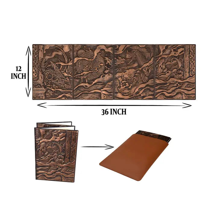 QMDirect 3D Faux-Leather Customizable Game Master Screen (Dm/Gm) | Dragon's Lair Comics and Fantasy Houston TX
