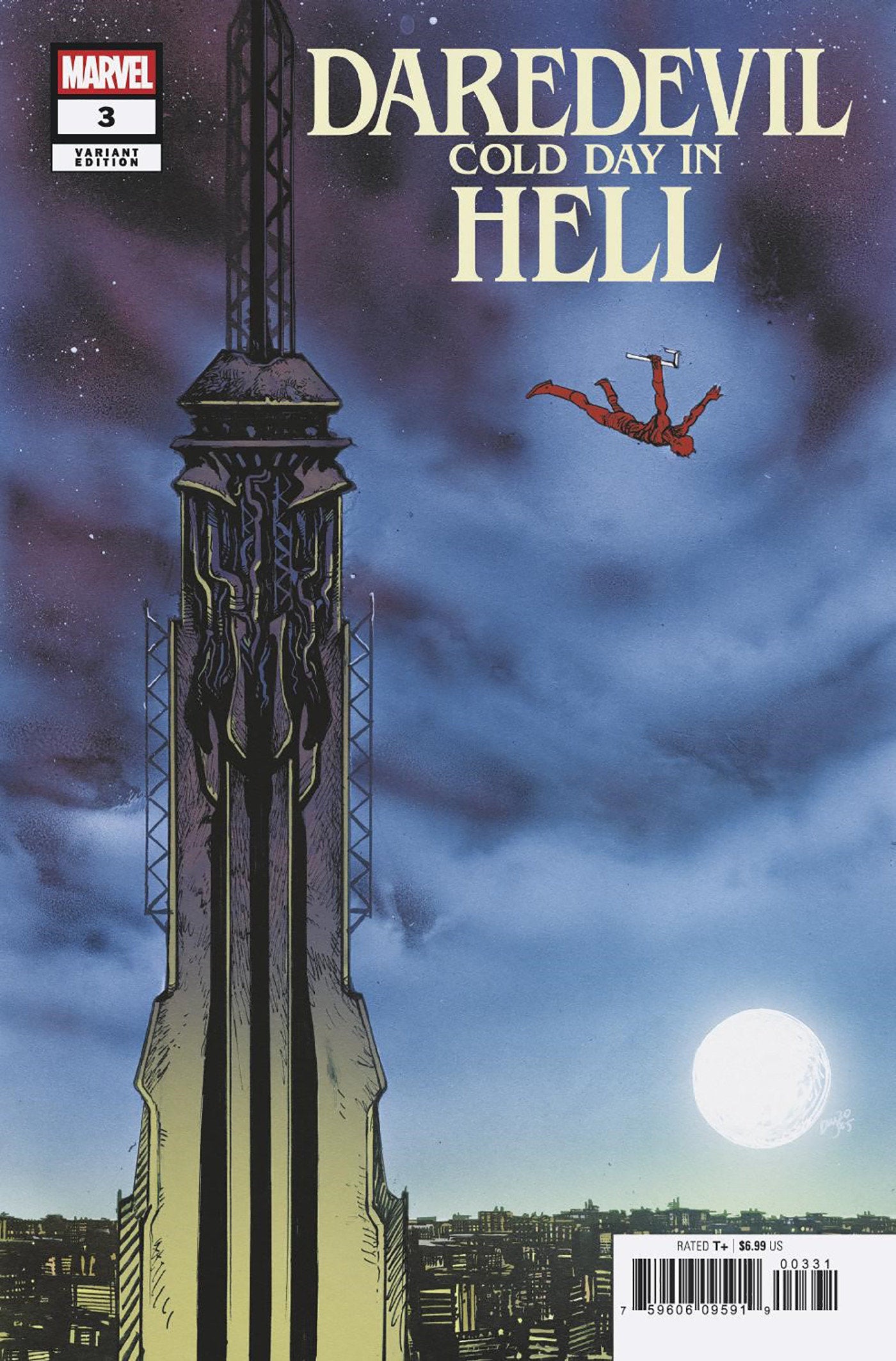 Daredevil: Cold Day In Hell #3 Daniel Warren Johnson Variant | Dragon's Lair Comics and Fantasy Houston TX