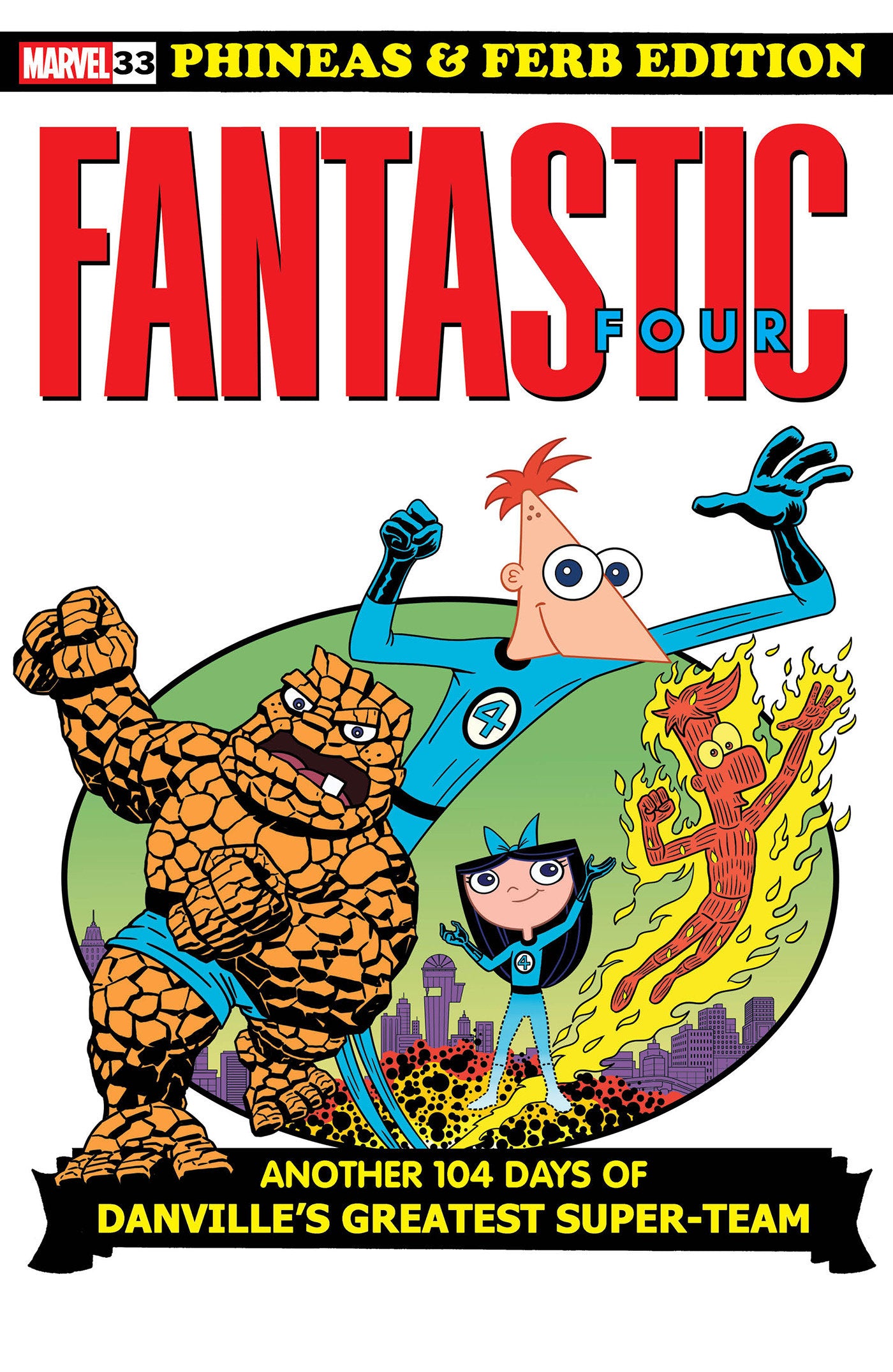 Fantastic Four #33 Dan Povenmire Phineas And Ferb Variant [Doom] | Dragon's Lair Comics and Fantasy Houston TX