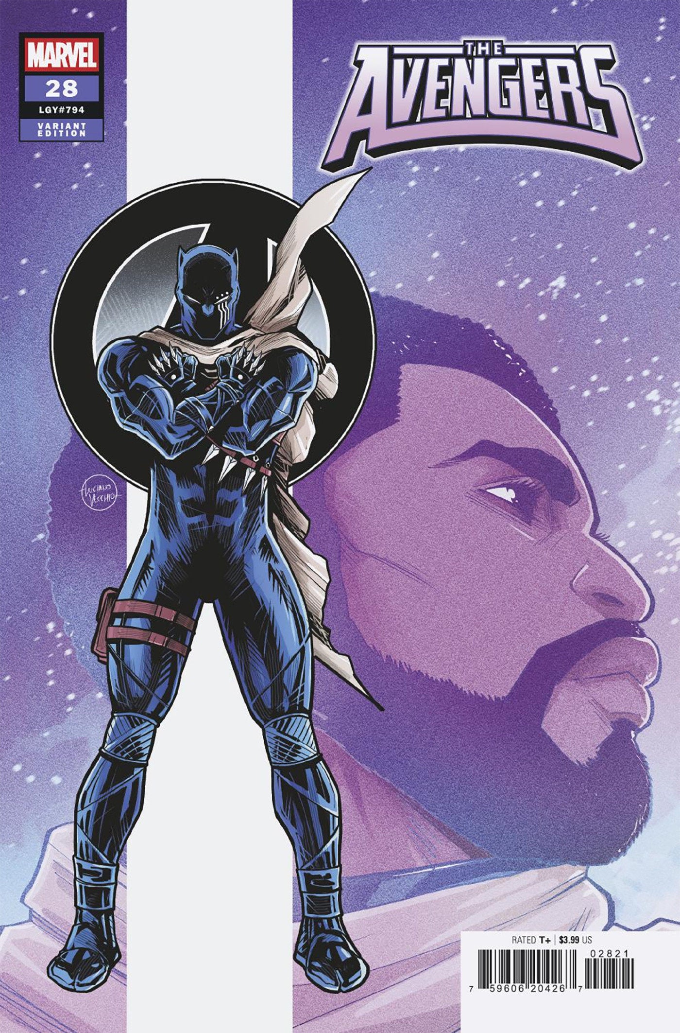 Avengers #28 Luciano Vecchio Black Panther Variant [Doom] | Dragon's Lair Comics and Fantasy Houston TX