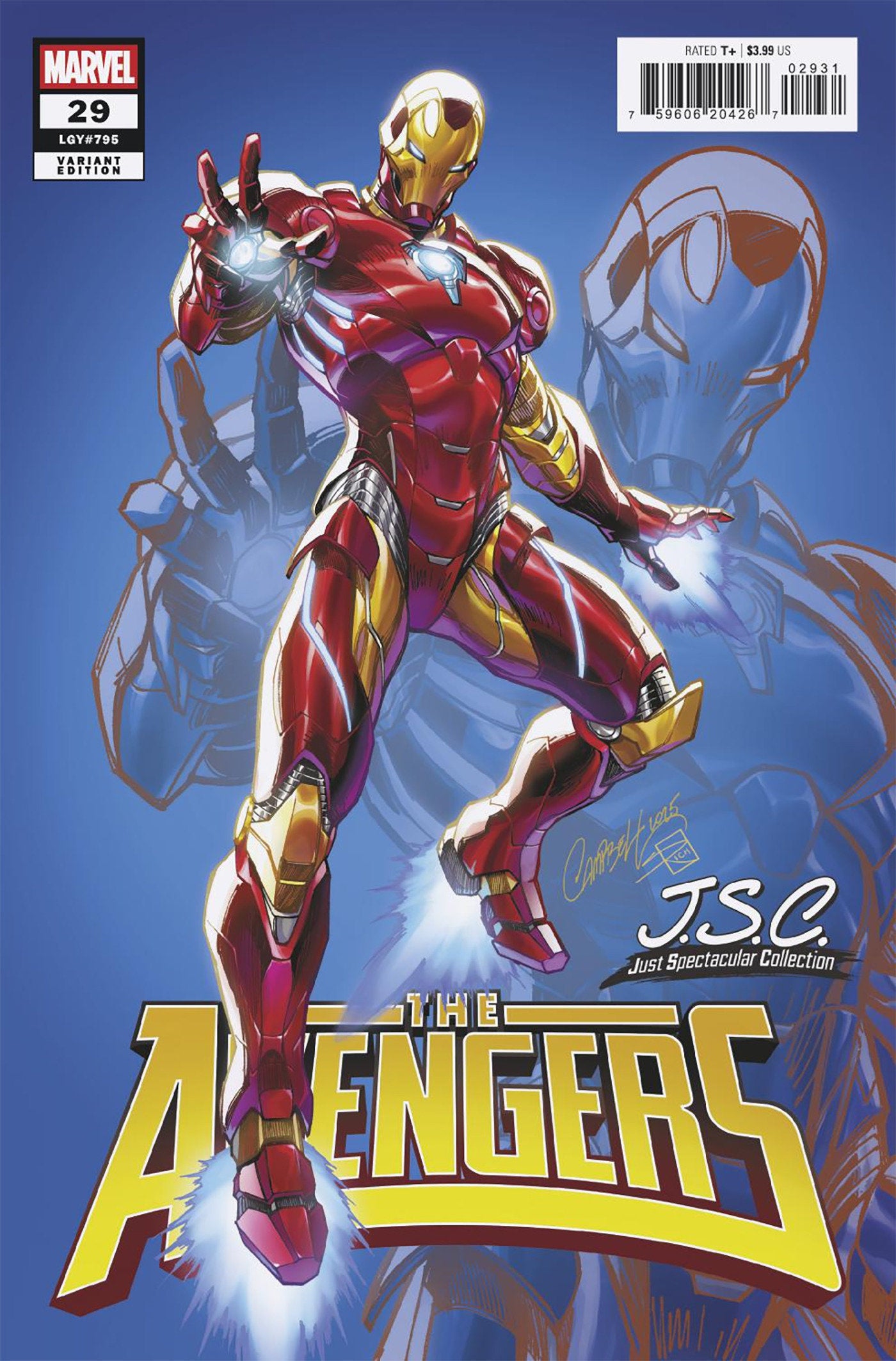 Avengers #29 J. Scott Campbell Just Spectacular Collection Variant | Dragon's Lair Comics and Fantasy Houston TX