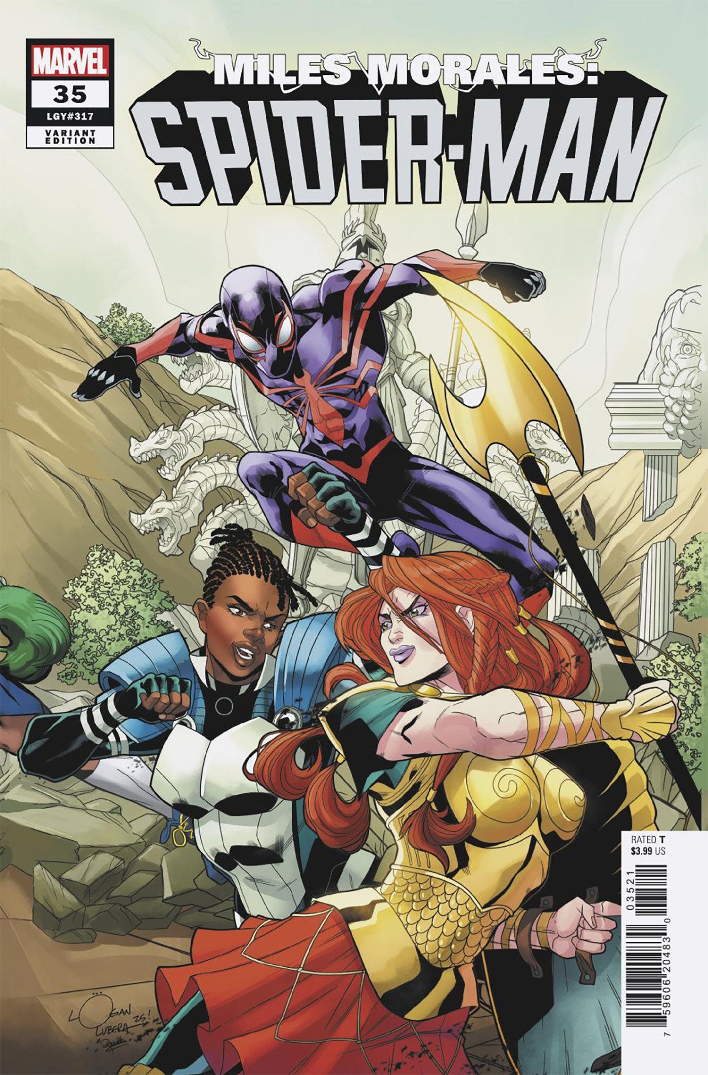 Miles Morales: Spider-Man #35 Logan Lubera 5-Part Connecting Variant | Dragon's Lair Comics and Fantasy Houston TX