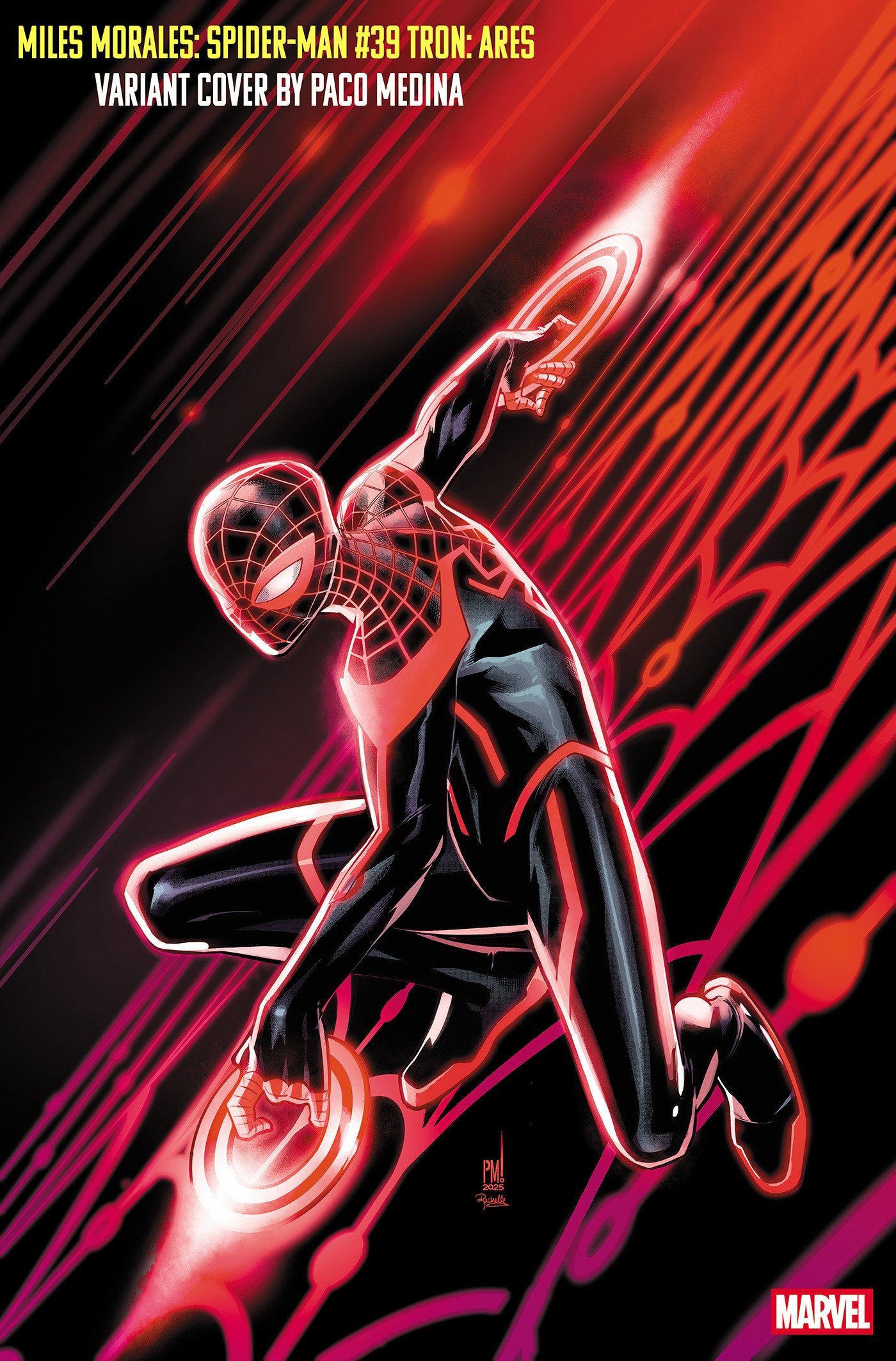 Miles Morales: Spider-Man #39 Paco Medina Tron: Ares Variant | Dragon's Lair Comics and Fantasy Houston TX