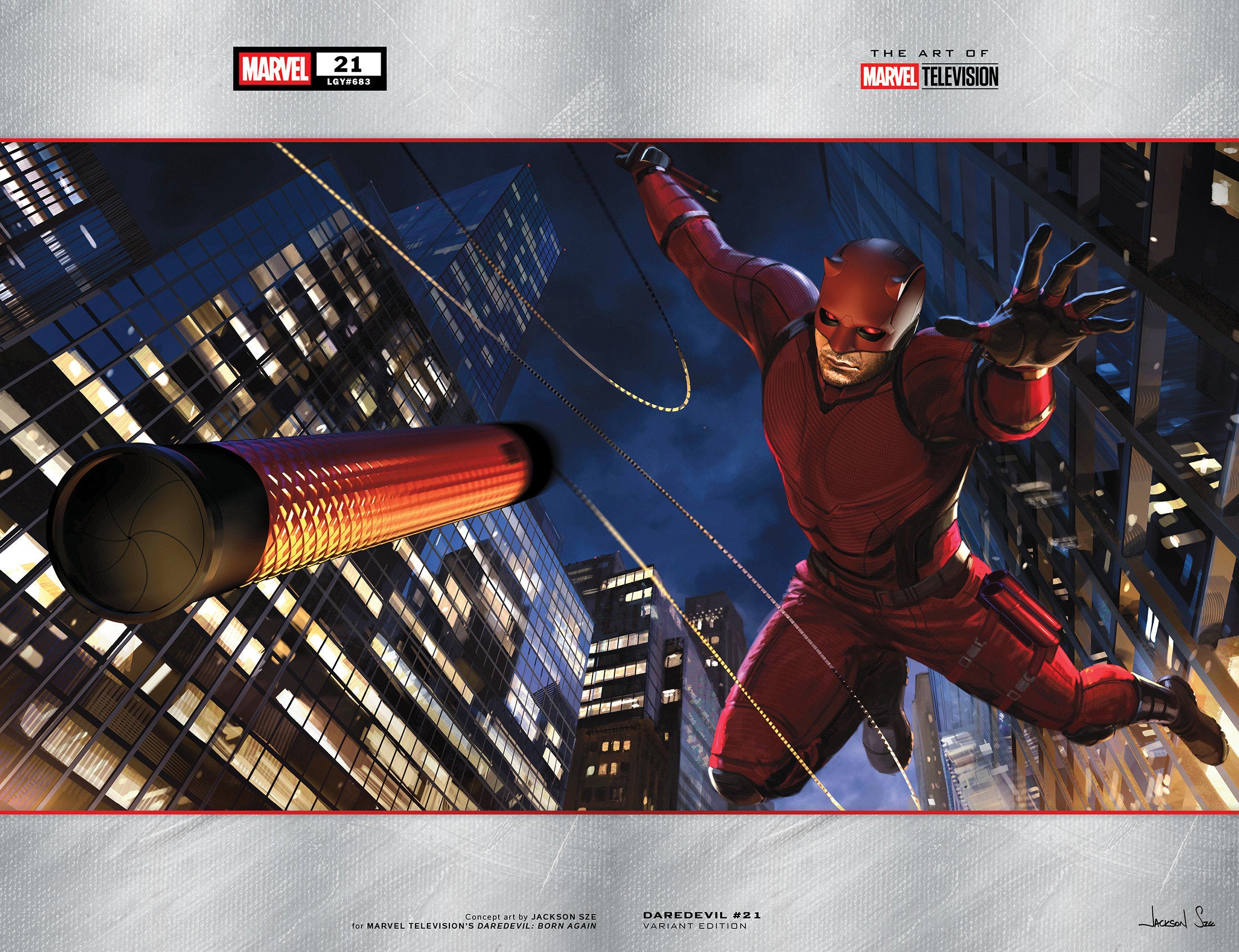 Daredevil #21 Jackson Sze Marvel Television Wraparound Variant | Dragon's Lair Comics and Fantasy Houston TX