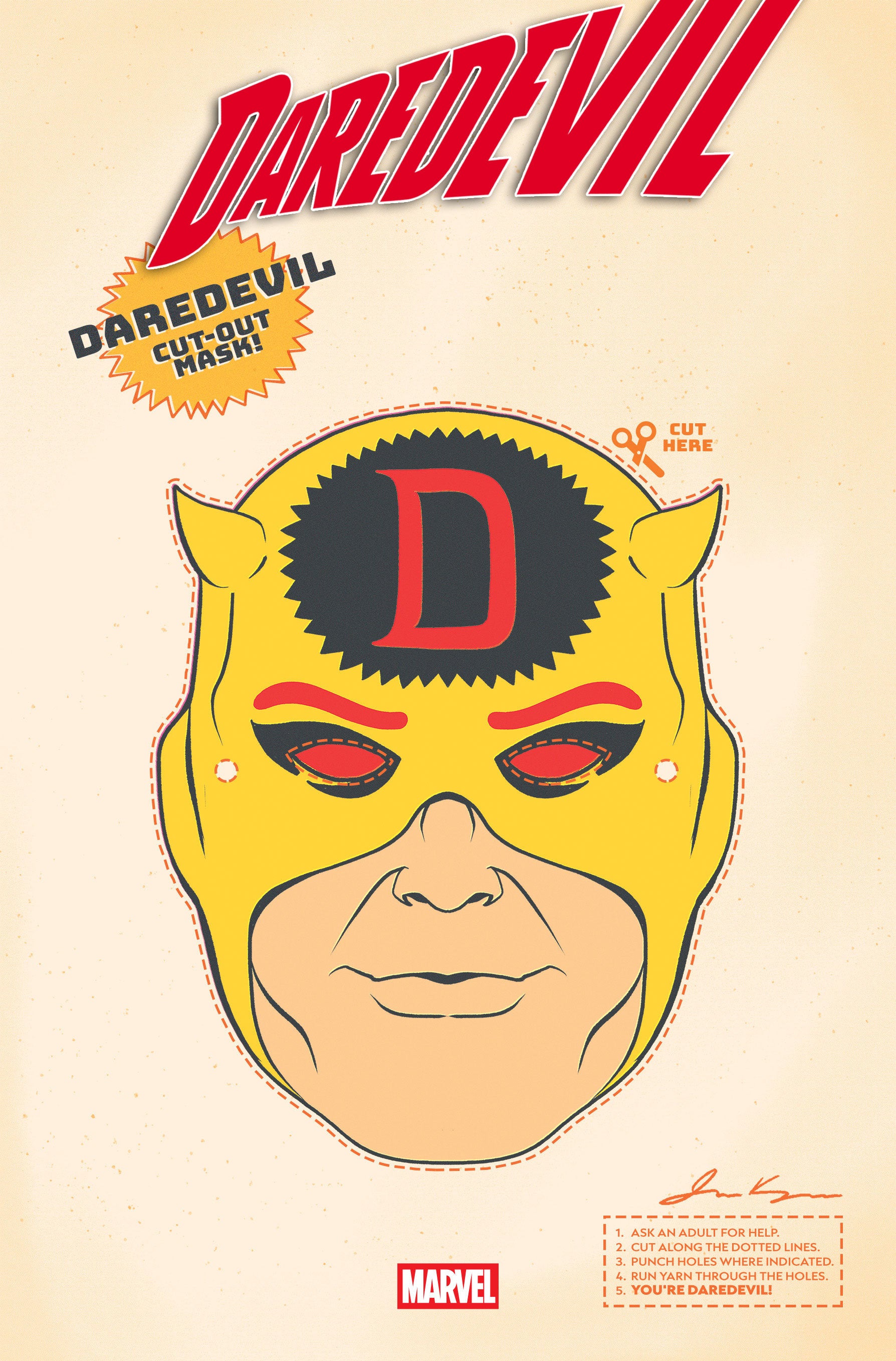 Daredevil #25 Retro Halloween Mask Variant | Dragon's Lair Comics and Fantasy Houston TX