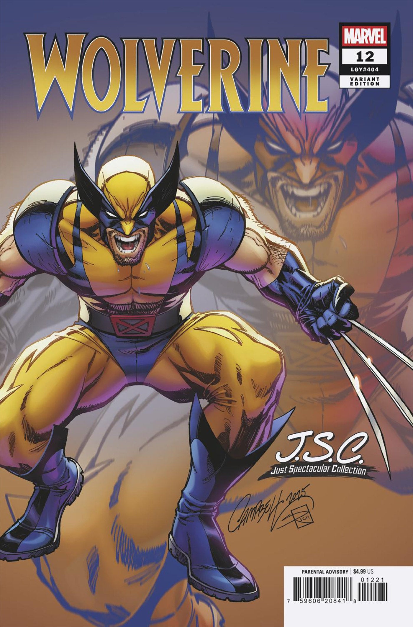 Wolverine #12 J. Scott Campbell Just Spectacular Collection Variant | Dragon's Lair Comics and Fantasy Houston TX