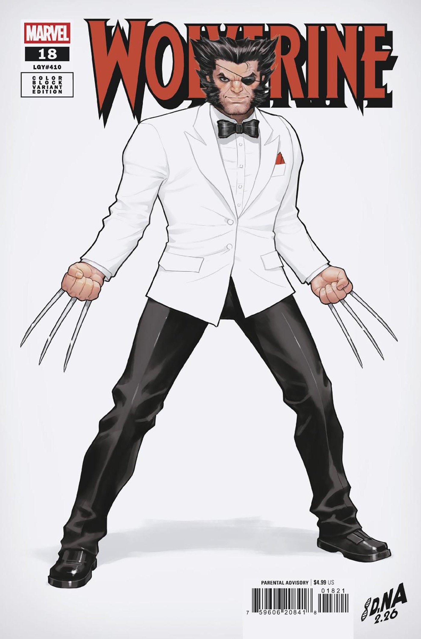 Wolverine #18 David Nakayama Color Block White Variant | Odin's Place