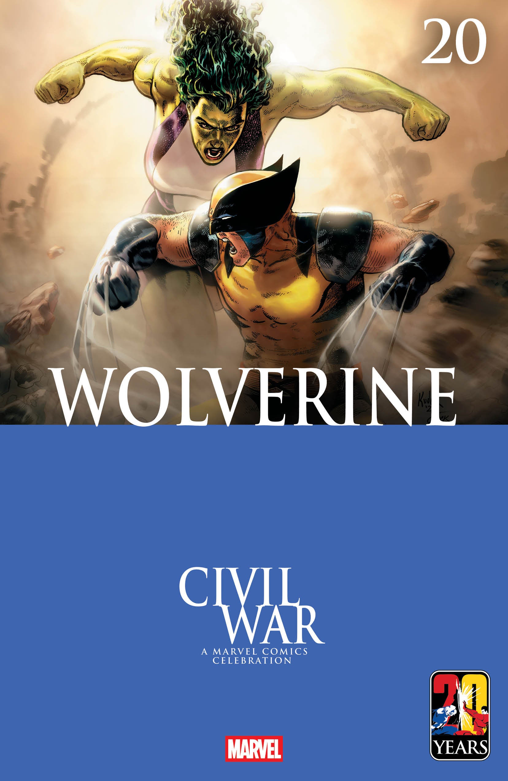 Wolverine #20 Aaron Kuder Civil War Celebration Variant | Odin's Place