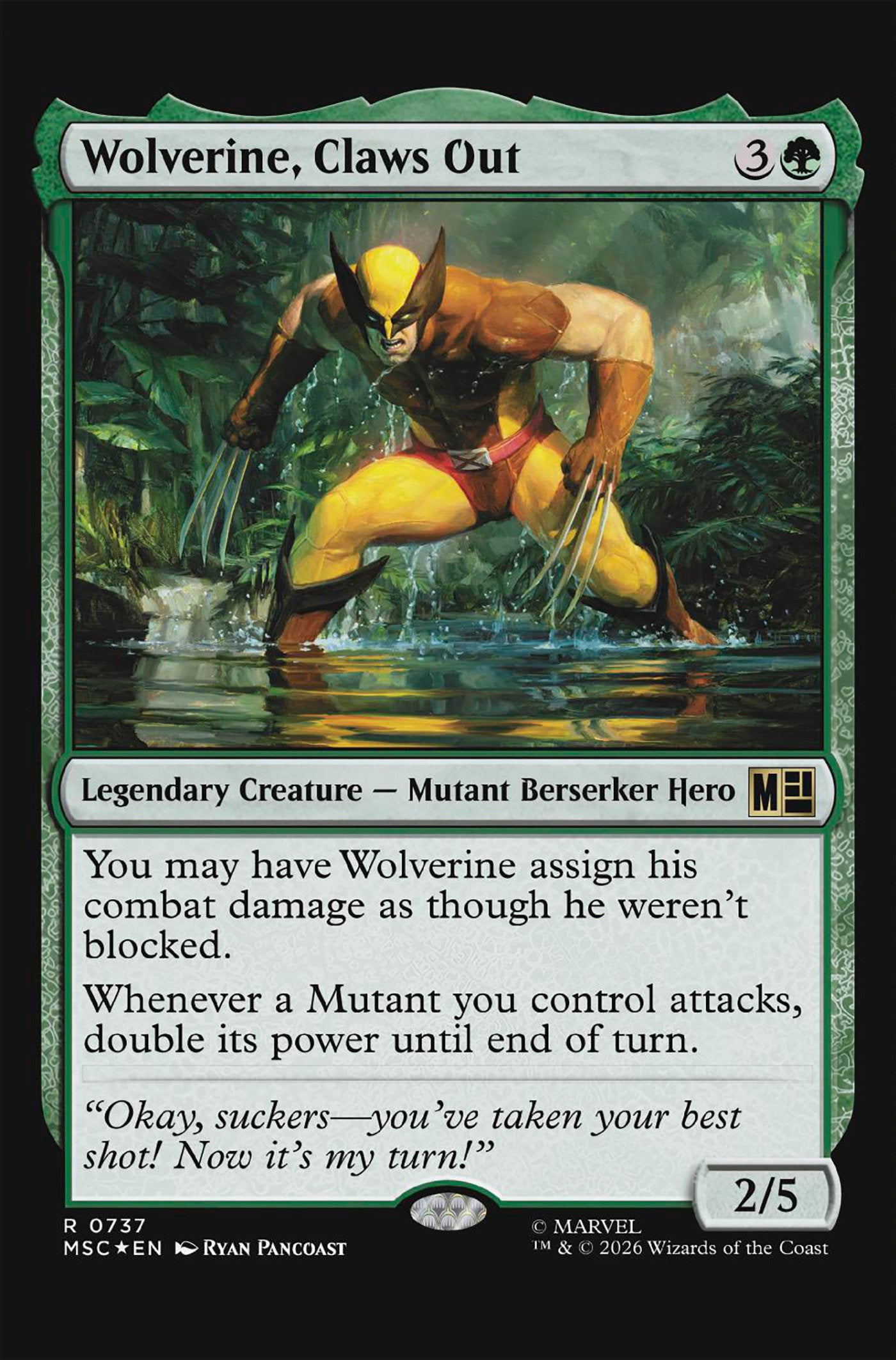 Wolverine #22 Classified Artist Magic: The Gathering Variant | Odin's Place