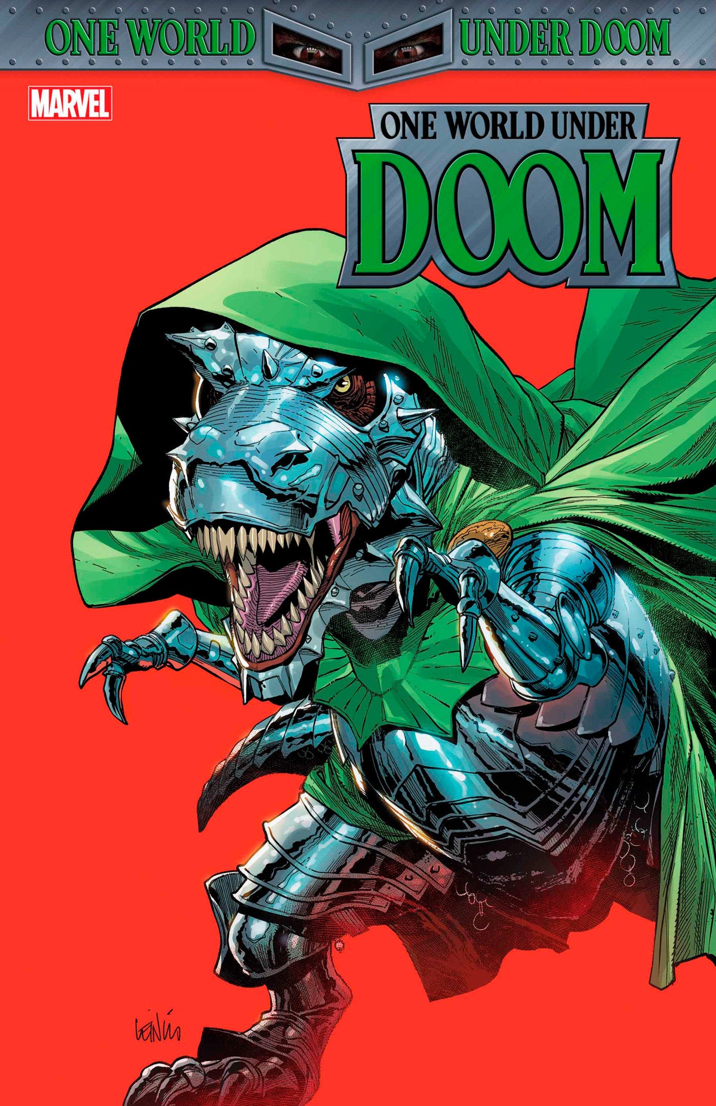 One World Under Doom #2 (Of 9) Leinil Yu Doomasaur Variant | Dragon's Lair Comics and Fantasy Houston TX