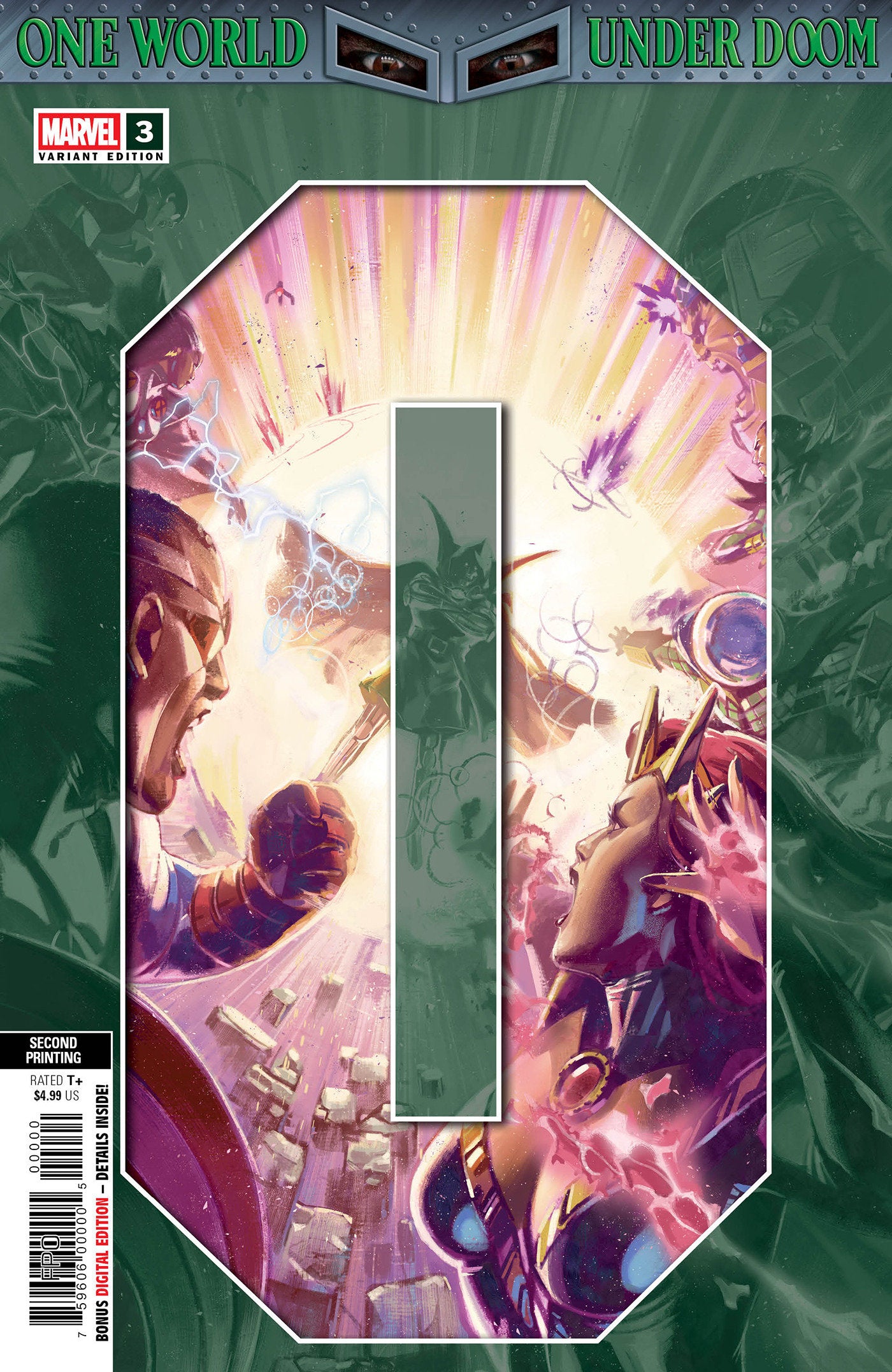 One World Under Doom #3 Ben Harvey 2nd Print Variant | Dragon's Lair Comics and Fantasy Houston TX
