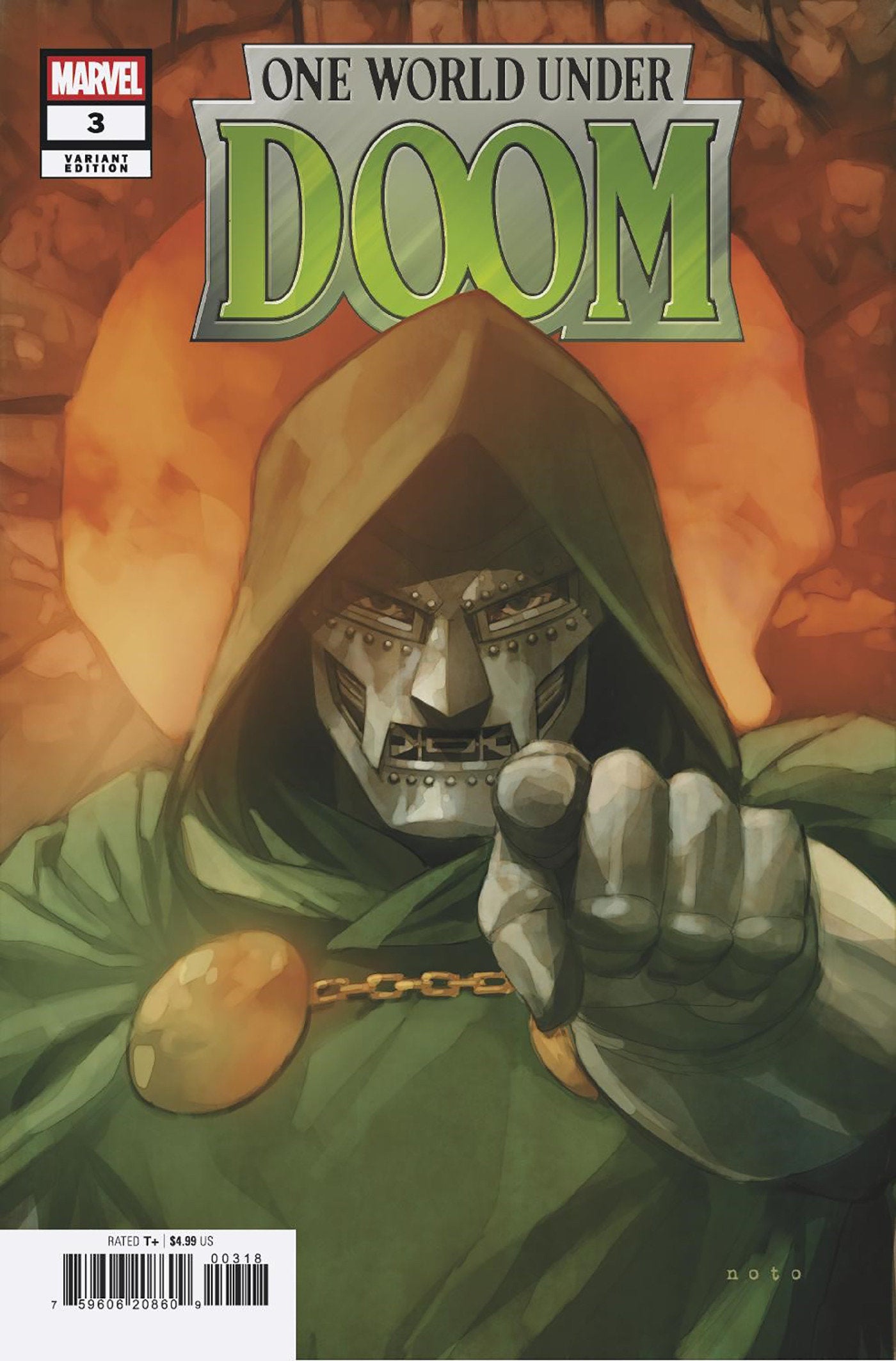 One World Under Doom #3 (Of 9) 25 Copy Variant Edition Phil Noto Variant | Dragon's Lair Comics and Fantasy Houston TX
