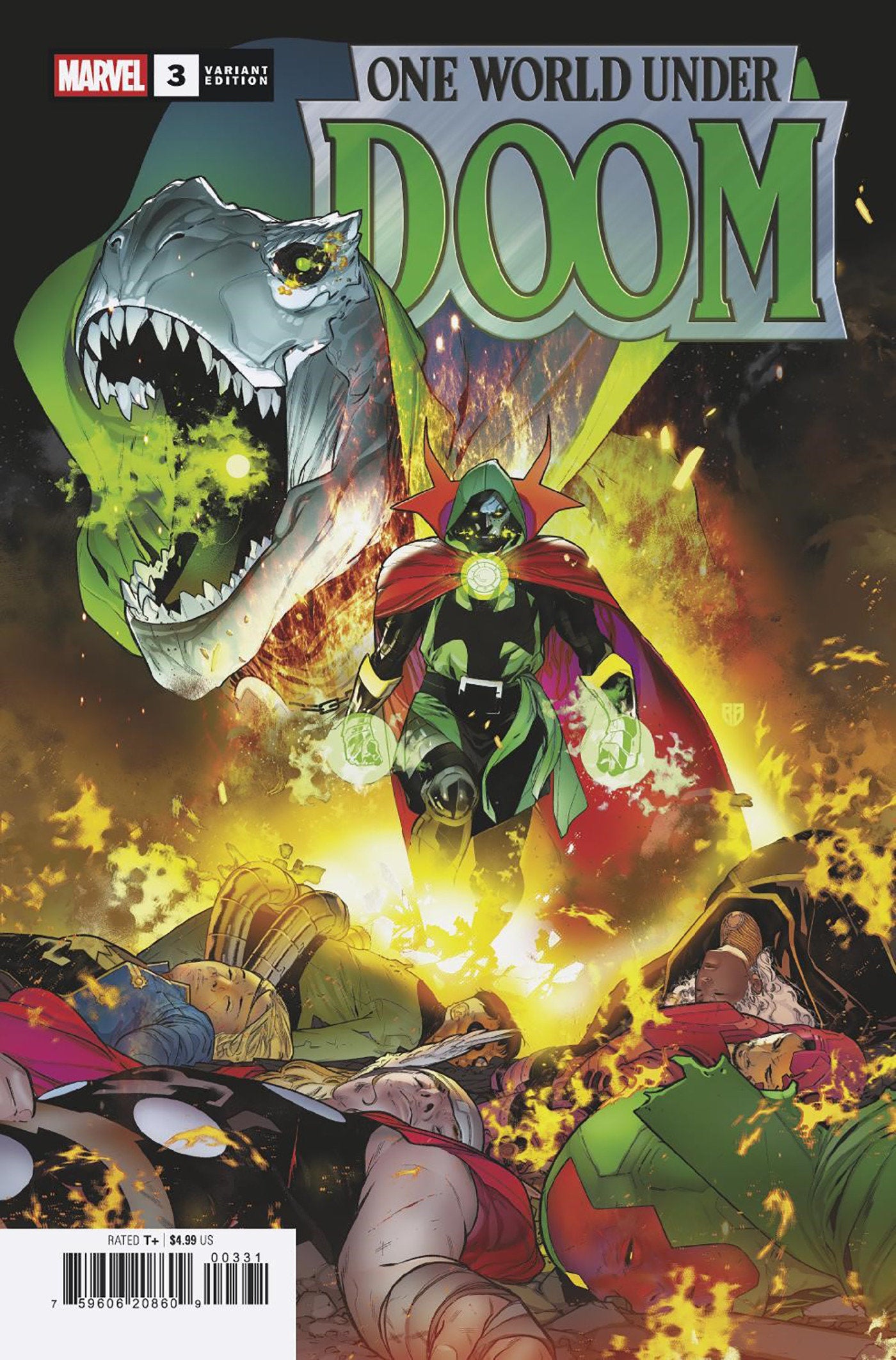 One World Under Doom #3 (Of 9) Rb Silva Variant | Dragon's Lair Comics and Fantasy Houston TX