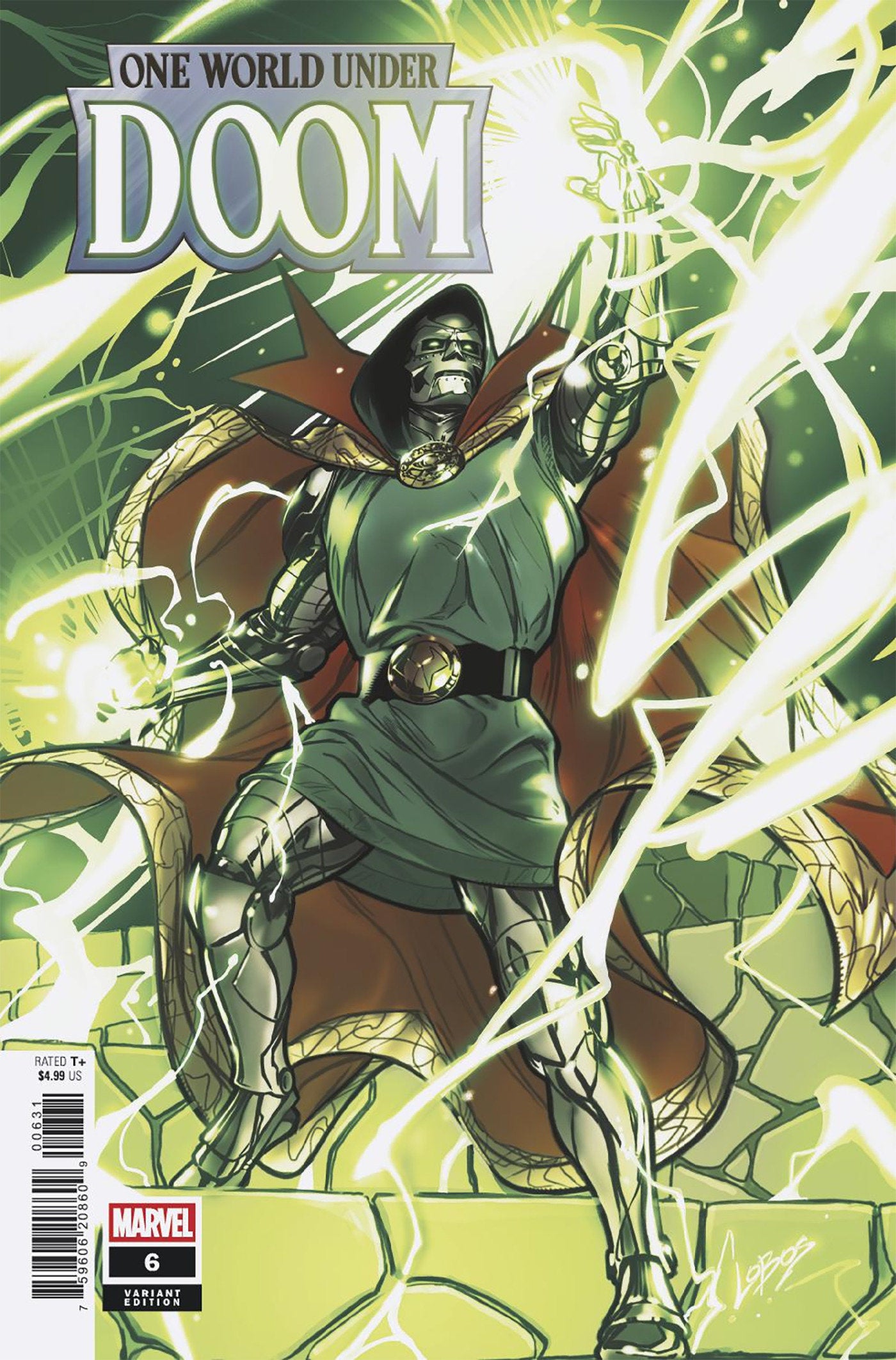 One World Under Doom #6 Pablo Villalobos Variant | Dragon's Lair Comics and Fantasy Houston TX