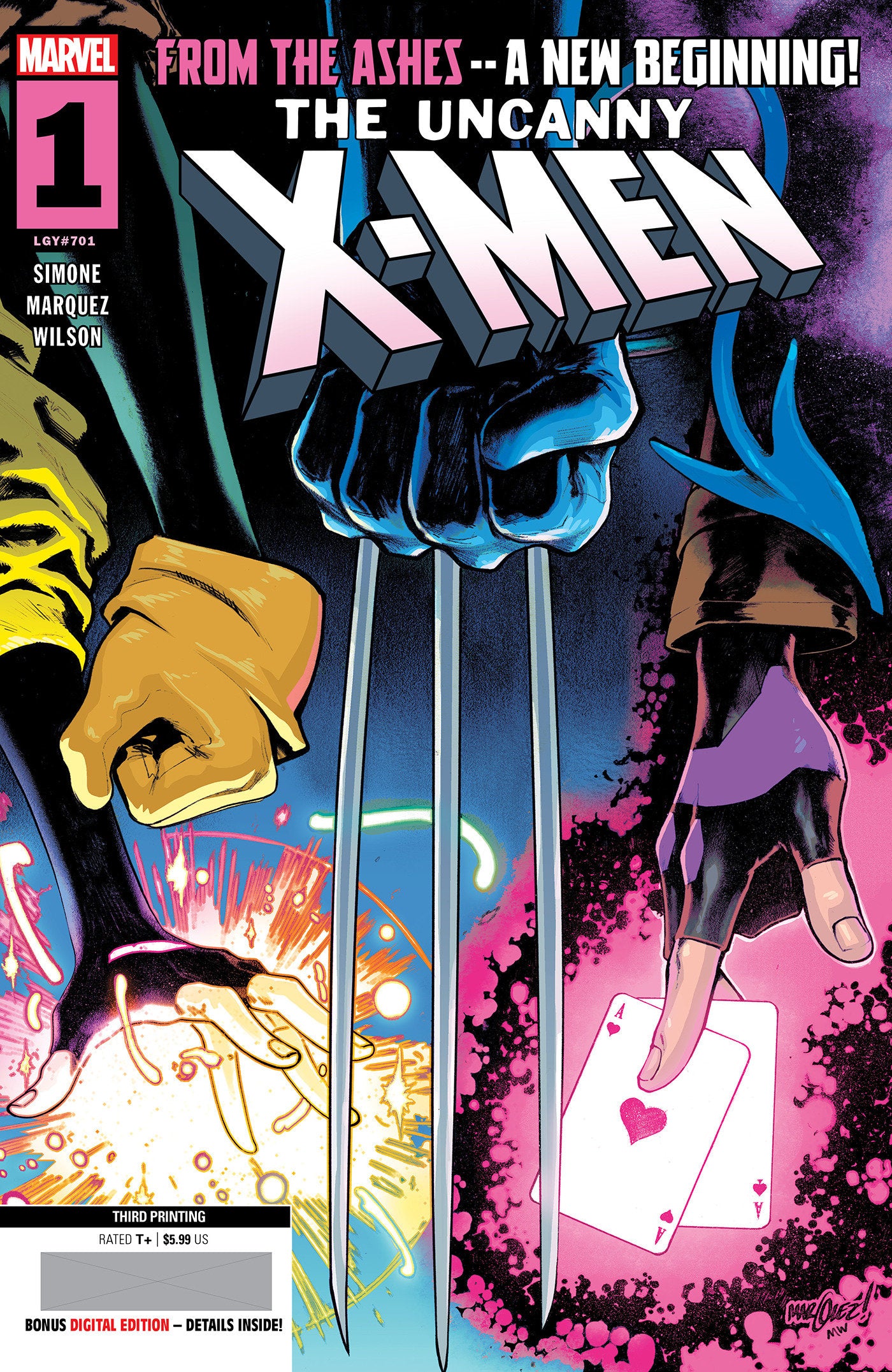 Uncanny X-Men #1 3RD Printing David Marquez Variant | Dragon's Lair Comics and Fantasy Houston TX