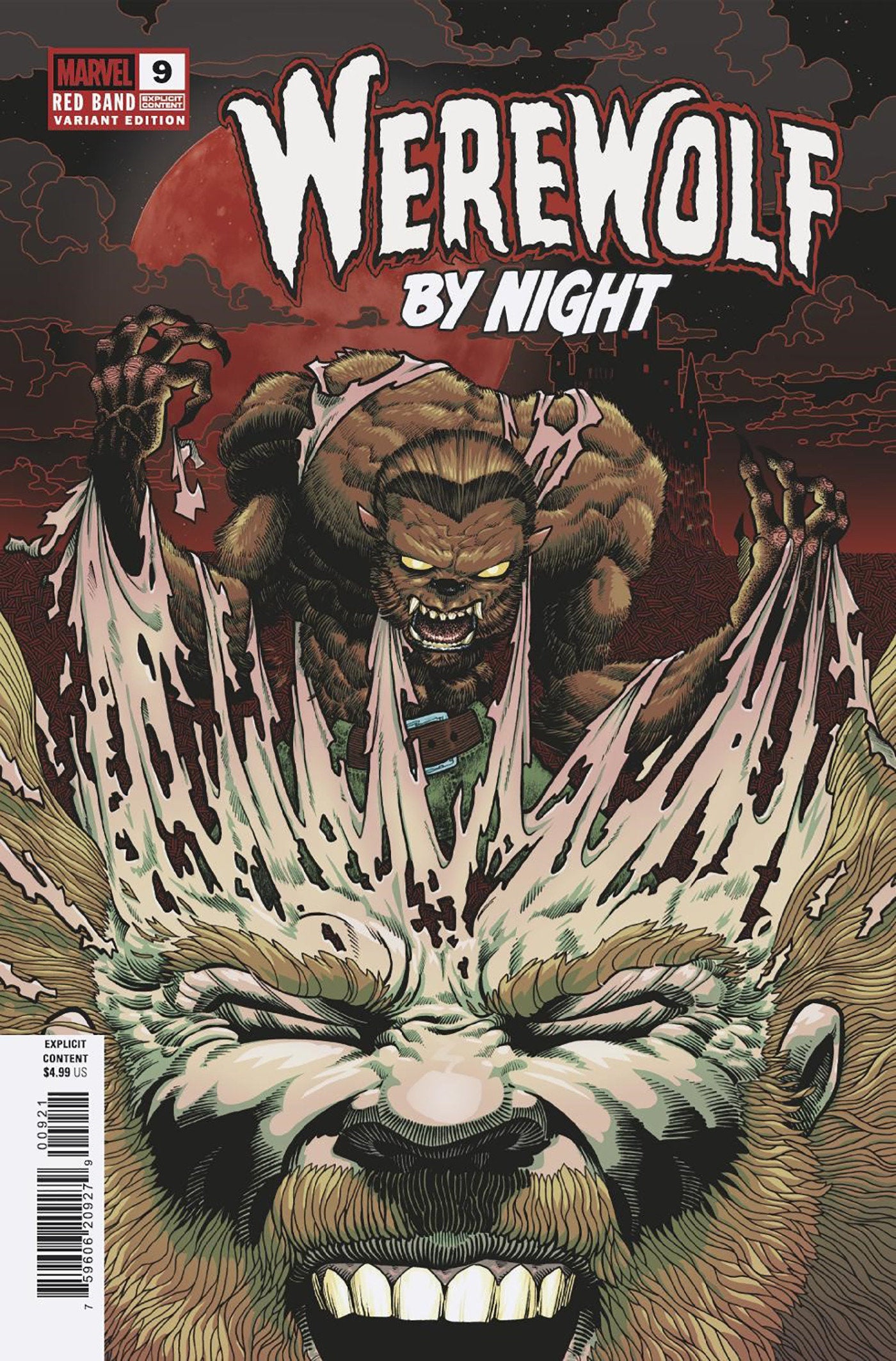 Werewolf By Night Red Band #9 Gonzo Variant (Polybag) | Dragon's Lair Comics and Fantasy Houston TX
