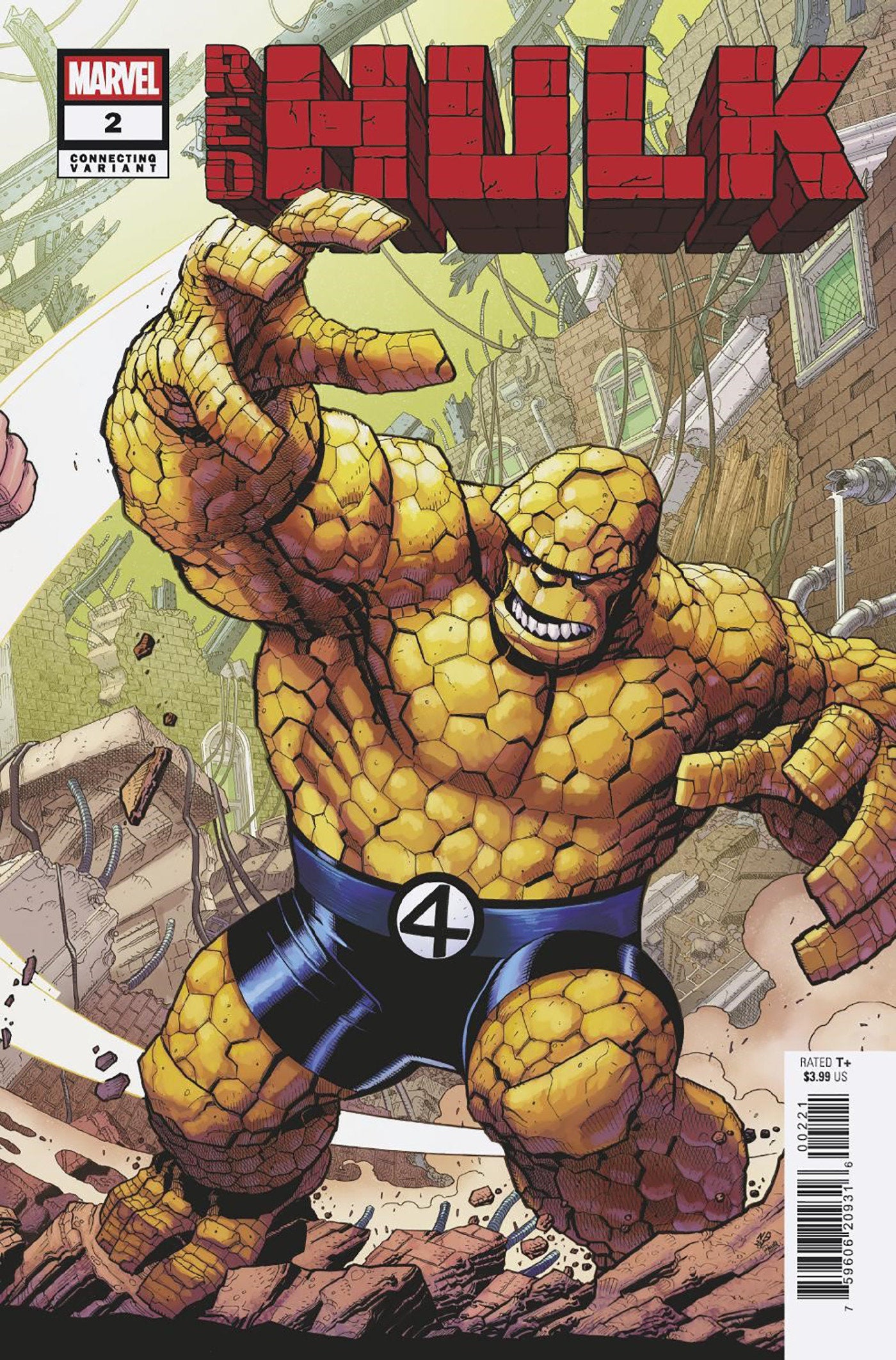 Red Hulk #2 Nick Bradshaw Thing Connecting Variant [Doom] | Dragon's Lair Comics and Fantasy Houston TX