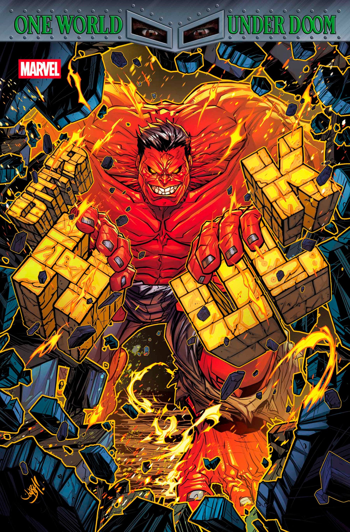 Red Hulk #4 Jonboy Meyers Variant [Doom] | Dragon's Lair Comics and Fantasy Houston TX