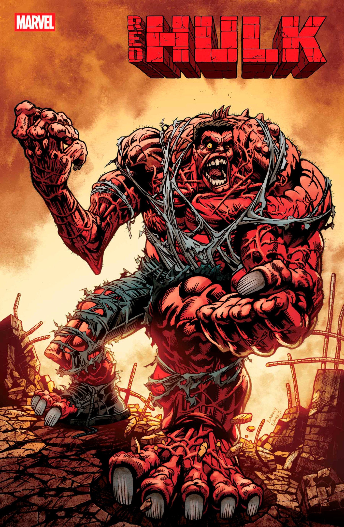 Red Hulk #5 Danny Earls Variant [Doom] | Dragon's Lair Comics and Fantasy Houston TX
