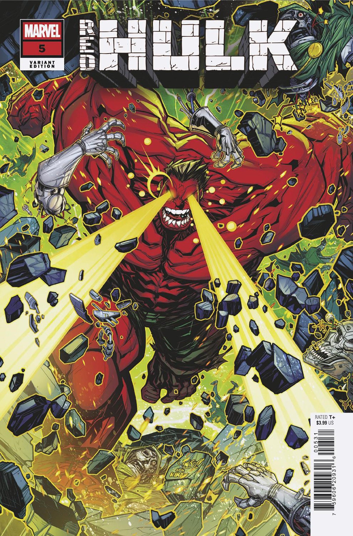 Red Hulk #5 Jonboy Meyers Variant [Doom] | Dragon's Lair Comics and Fantasy Houston TX