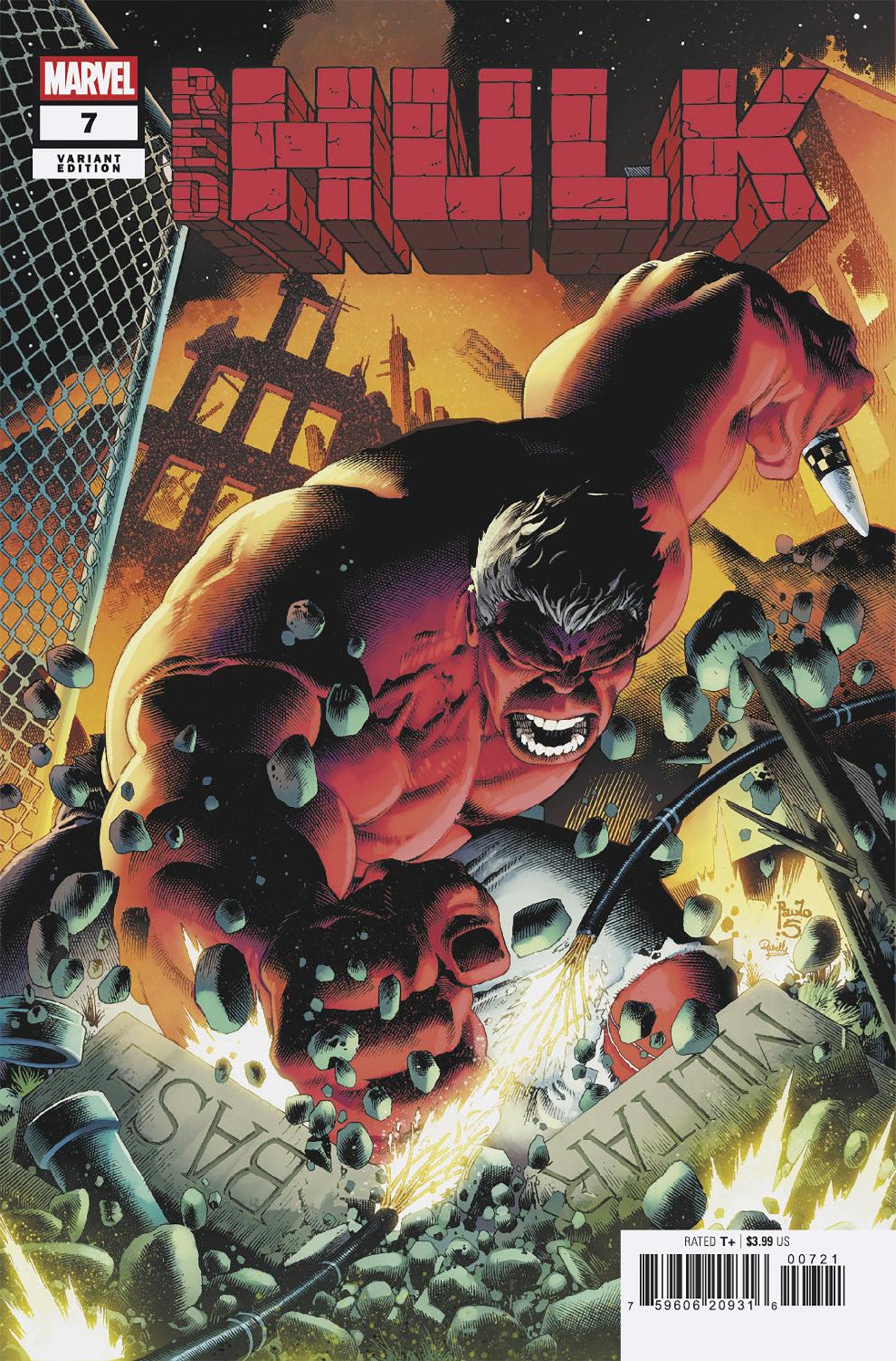 Red Hulk #7 Paulo Siqueira Variant [Doom] | Dragon's Lair Comics and Fantasy Houston TX
