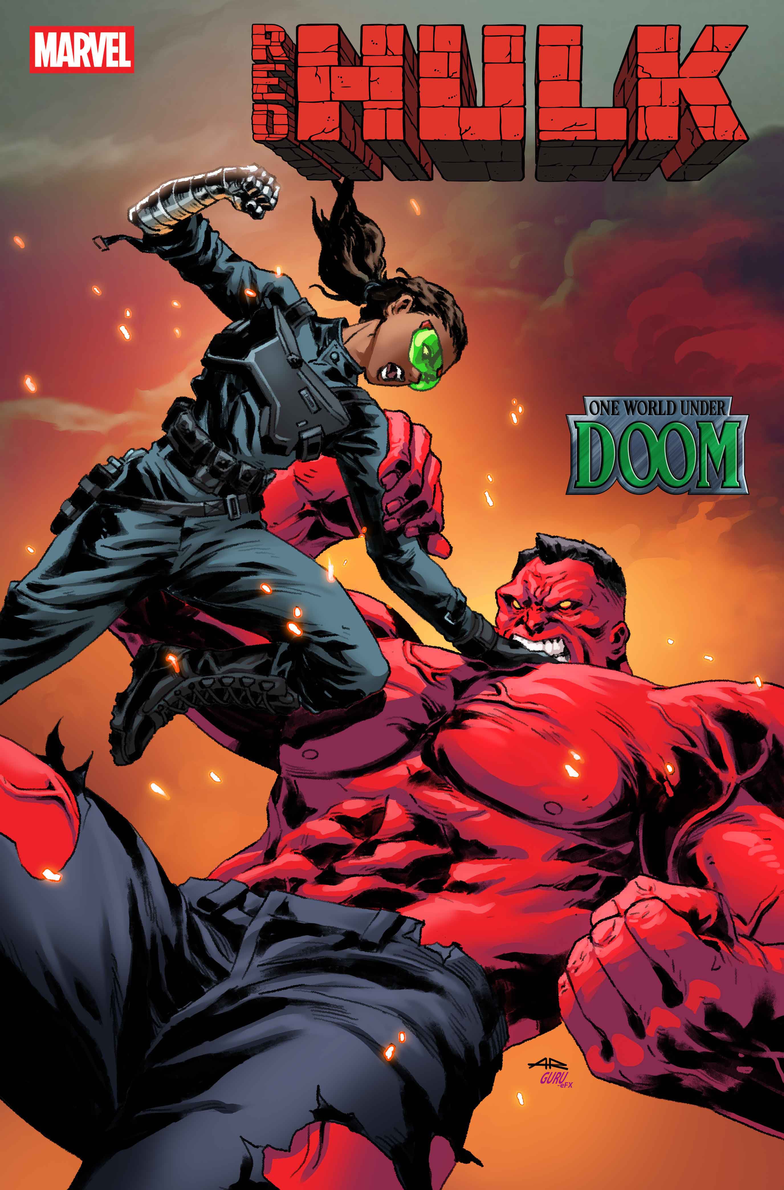 Red Hulk #8 Anand Ramcheron Variant [Doom] | Dragon's Lair Comics and Fantasy Houston TX