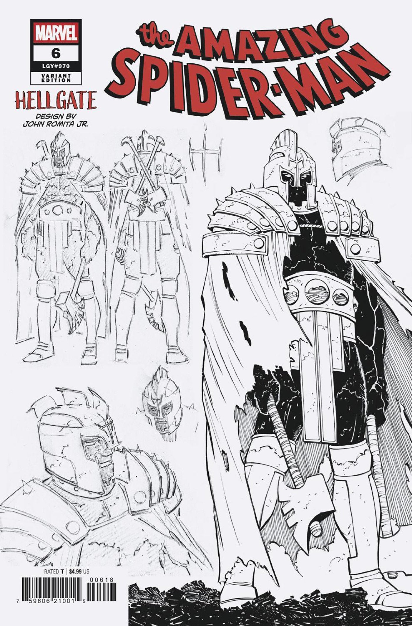 Amazing Spider-Man #6 John Romita Jr. Design Variant | Dragon's Lair Comics and Fantasy Houston TX