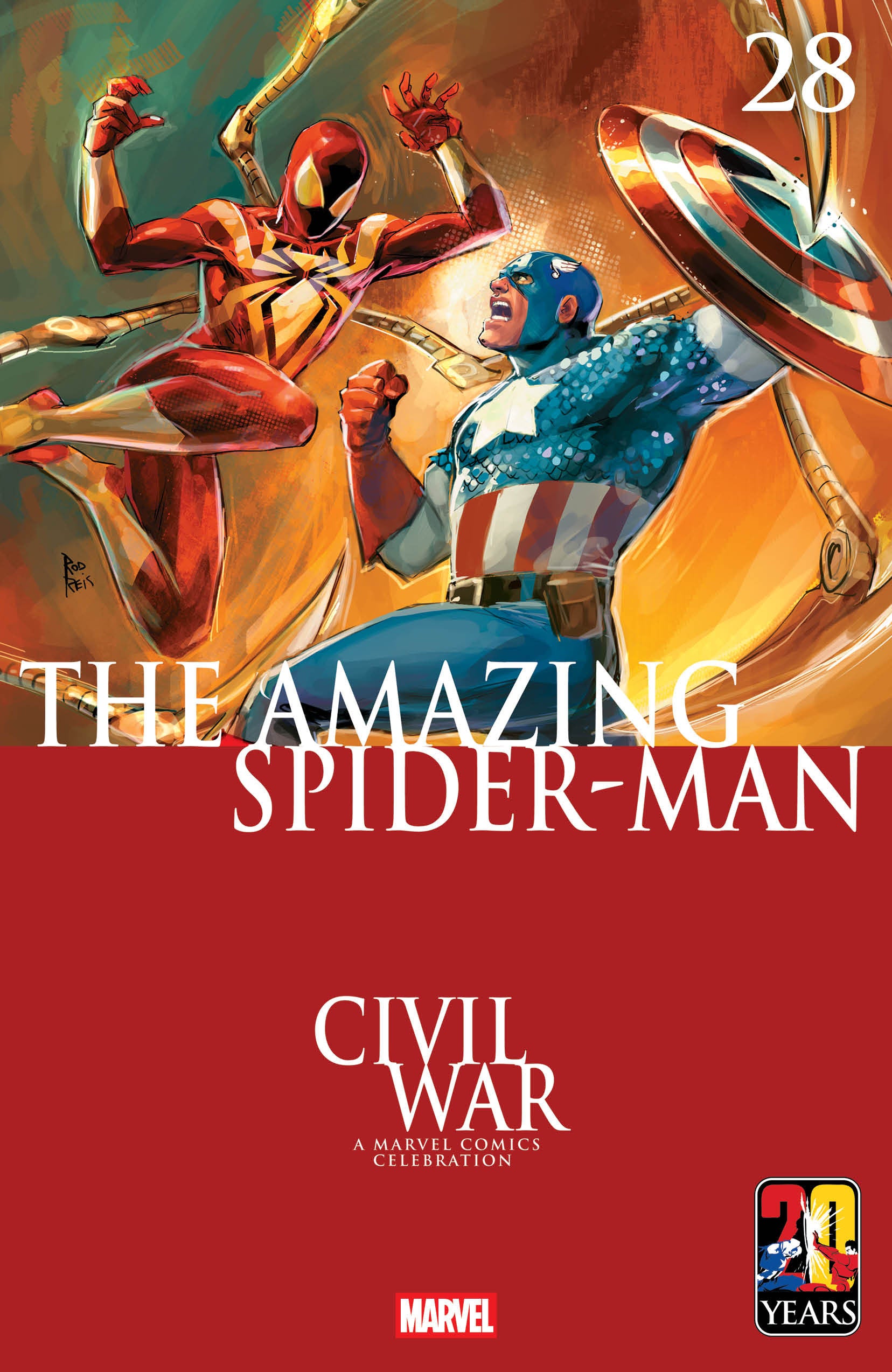 Amazing Spider-Man #28 Rod Reis Civil War Celebration Variant | Odin's Place
