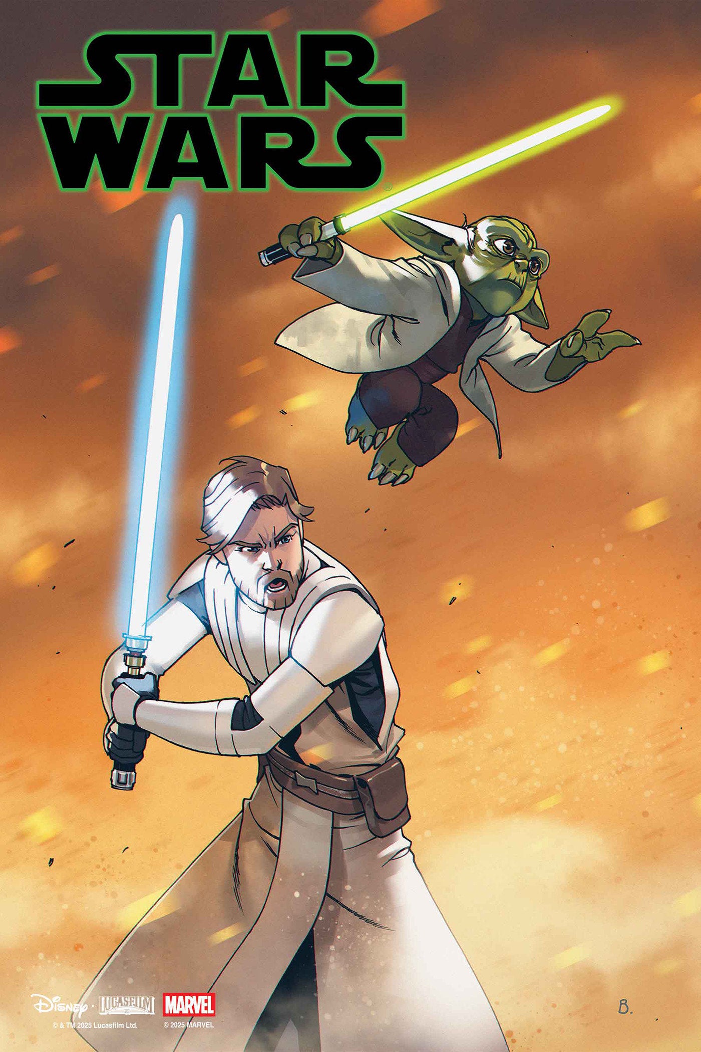 Star Wars #7 Bengal Yoda & Obi Wan Jedi Knights Variant | Dragon's Lair Comics and Fantasy Houston TX