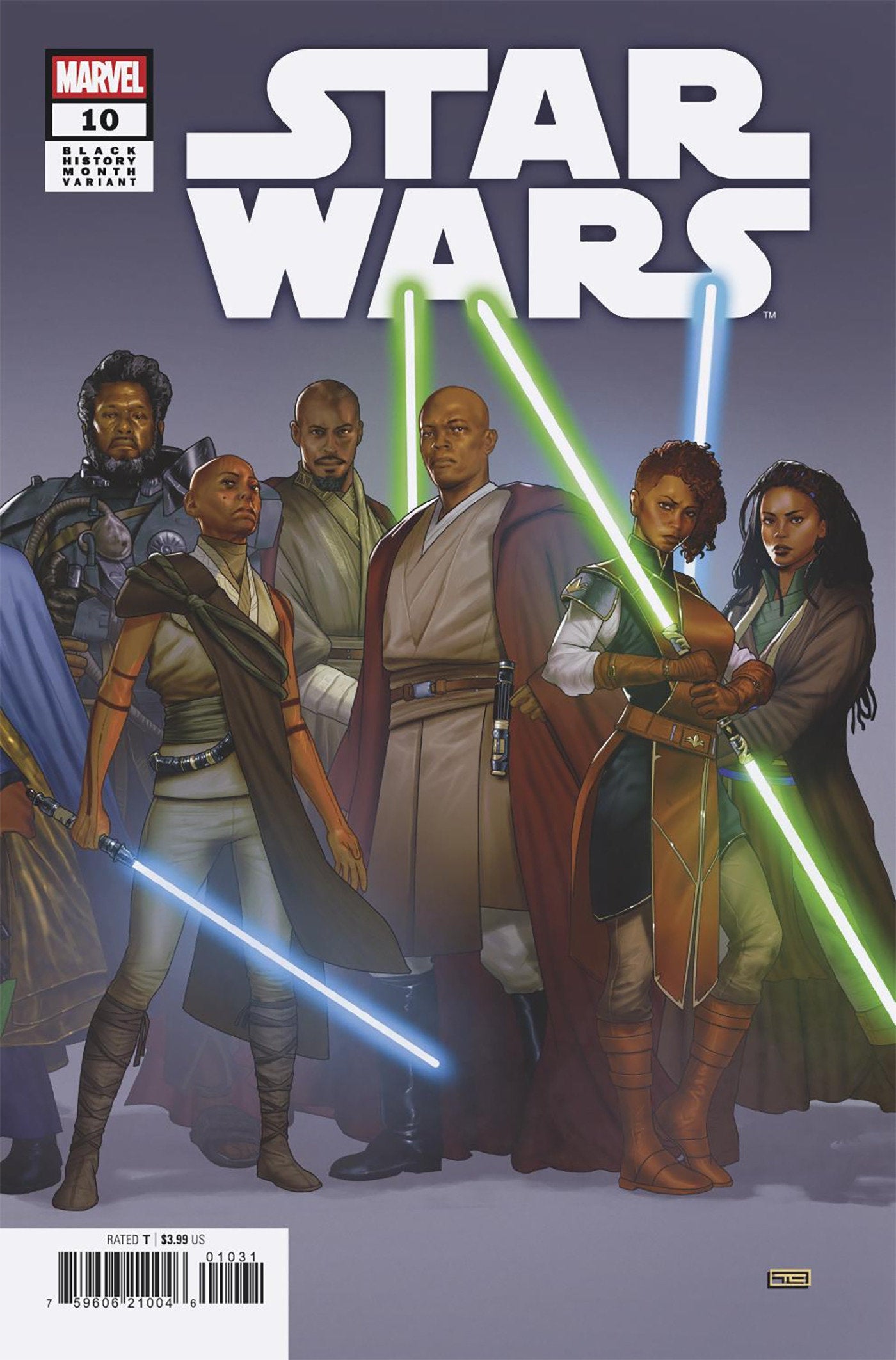 Star Wars #10 Taurin Clarke 2 Part Black History Month Connecting Variant | Odin's Place