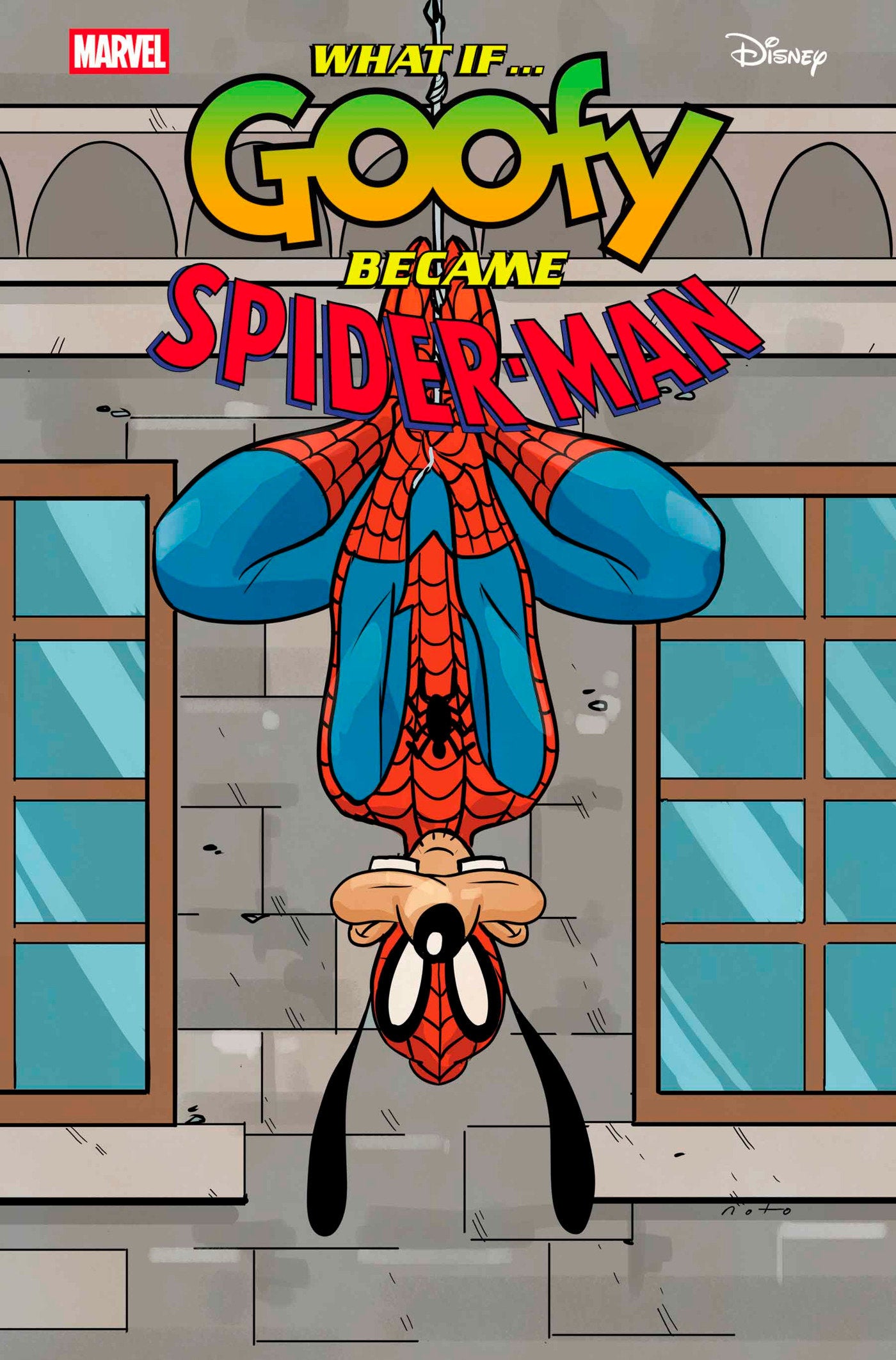 Marvel & Disney: What If...? Goofy Became Spider-Man #1 Phil Noto Goofy Spider-Man Variant | Dragon's Lair Comics and Fantasy Houston TX