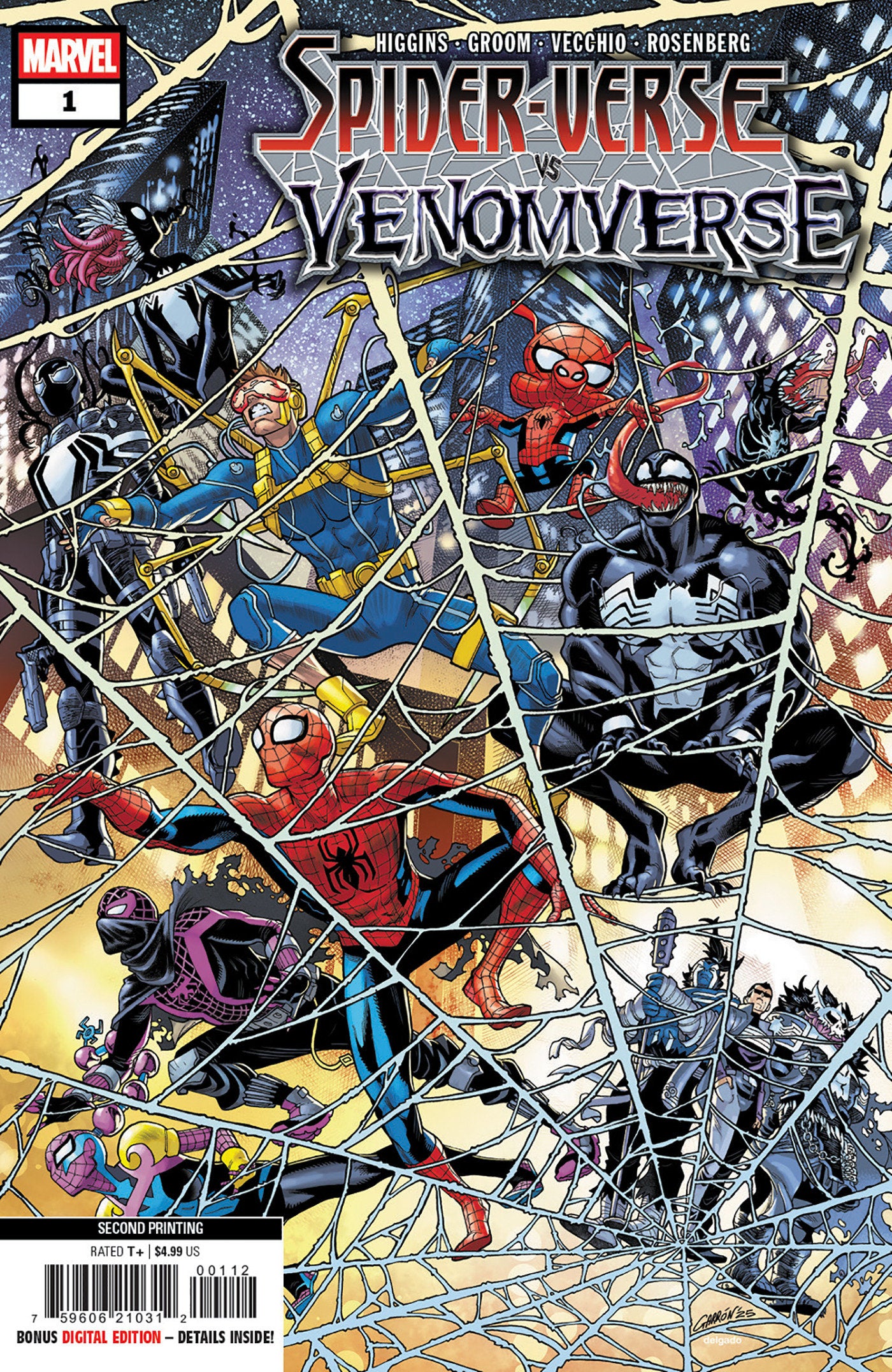 Spider-Verse vs. Venomverse #1 Javier Garron 2nd Print Variant | Dragon's Lair Comics and Fantasy Houston TX