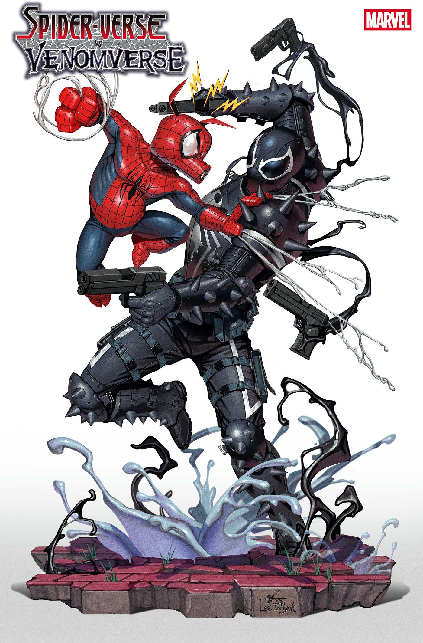 Spider-Verse vs. Venomverse #3 Inhyuk Lee Variant | Dragon's Lair Comics and Fantasy Houston TX