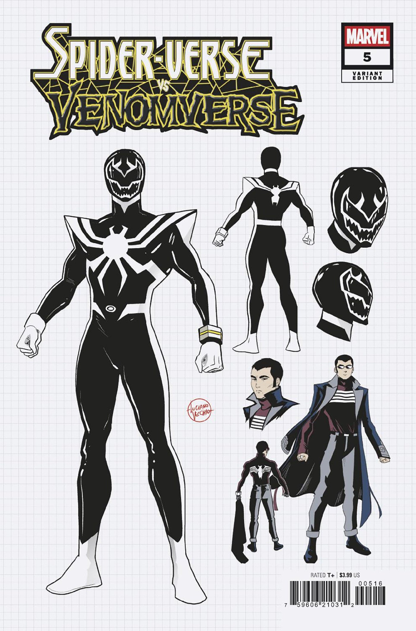 Spider Verse vs. Venomverse #5 Luciano Vecchio Design Variant | Dragon's Lair Comics and Fantasy Houston TX