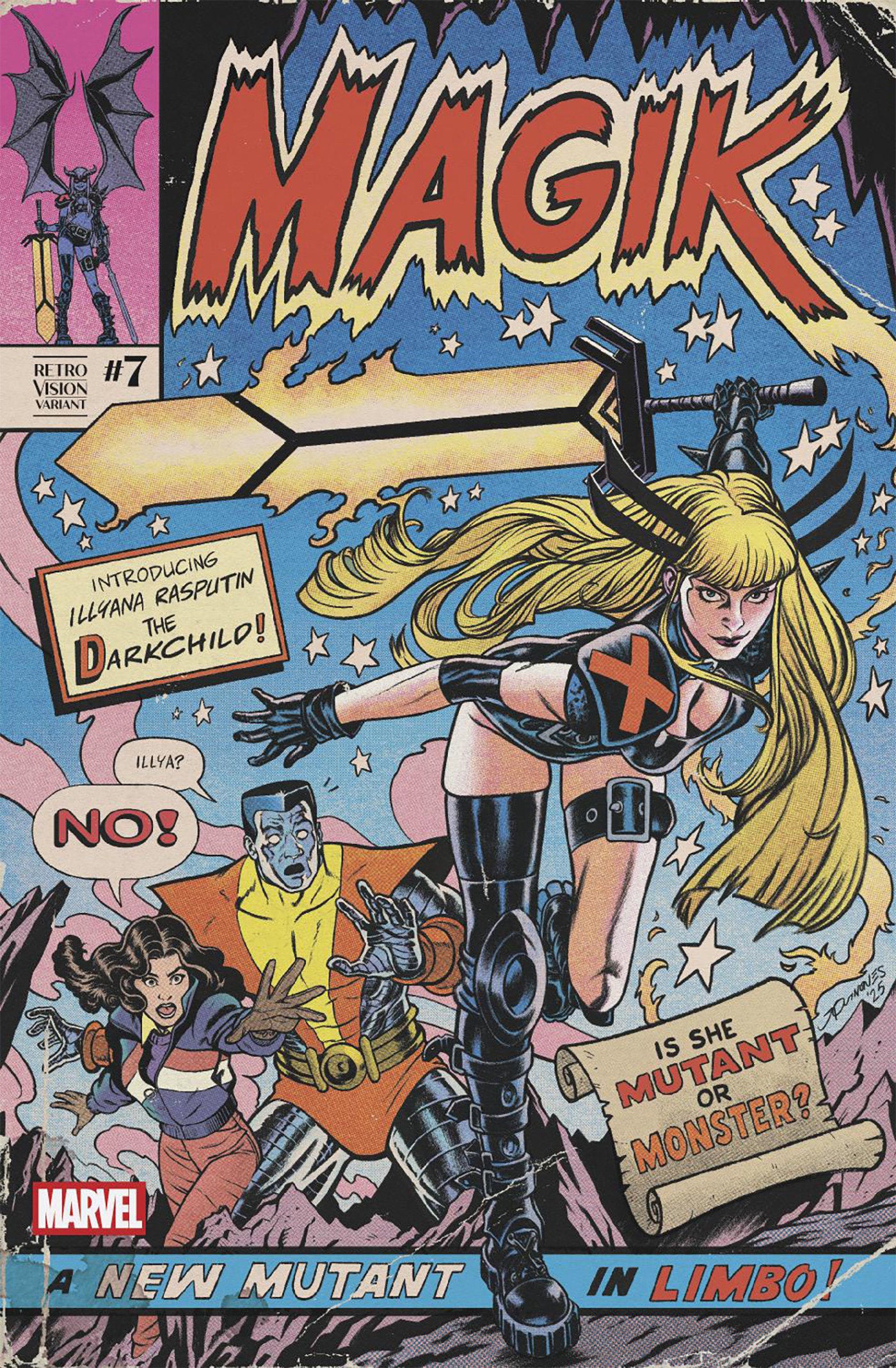 Magik #7 Joe Quinones Retrovision Variant | Dragon's Lair Comics and Fantasy Houston TX