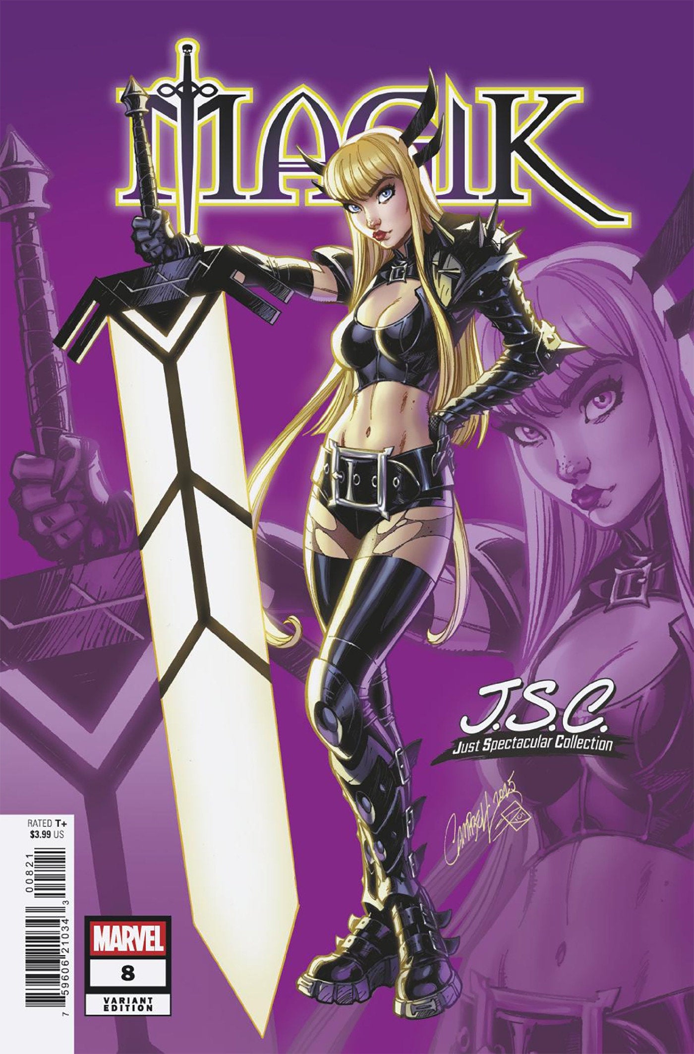 Magik #8 J. Scott Campbell Just Spectacular Collection Variant | Dragon's Lair Comics and Fantasy Houston TX