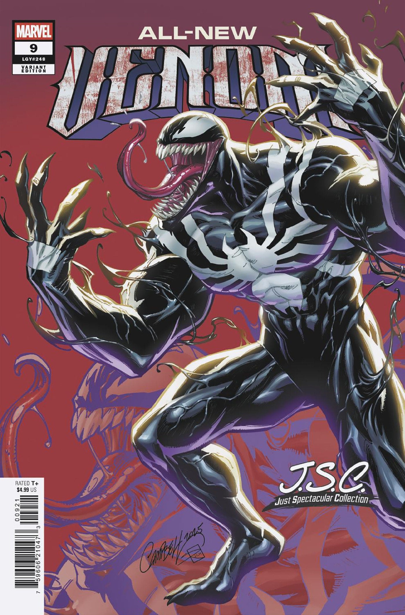 All-New Venom #9 J. Scott Campbell Just Spectacular Collection Variant | Dragon's Lair Comics and Fantasy Houston TX