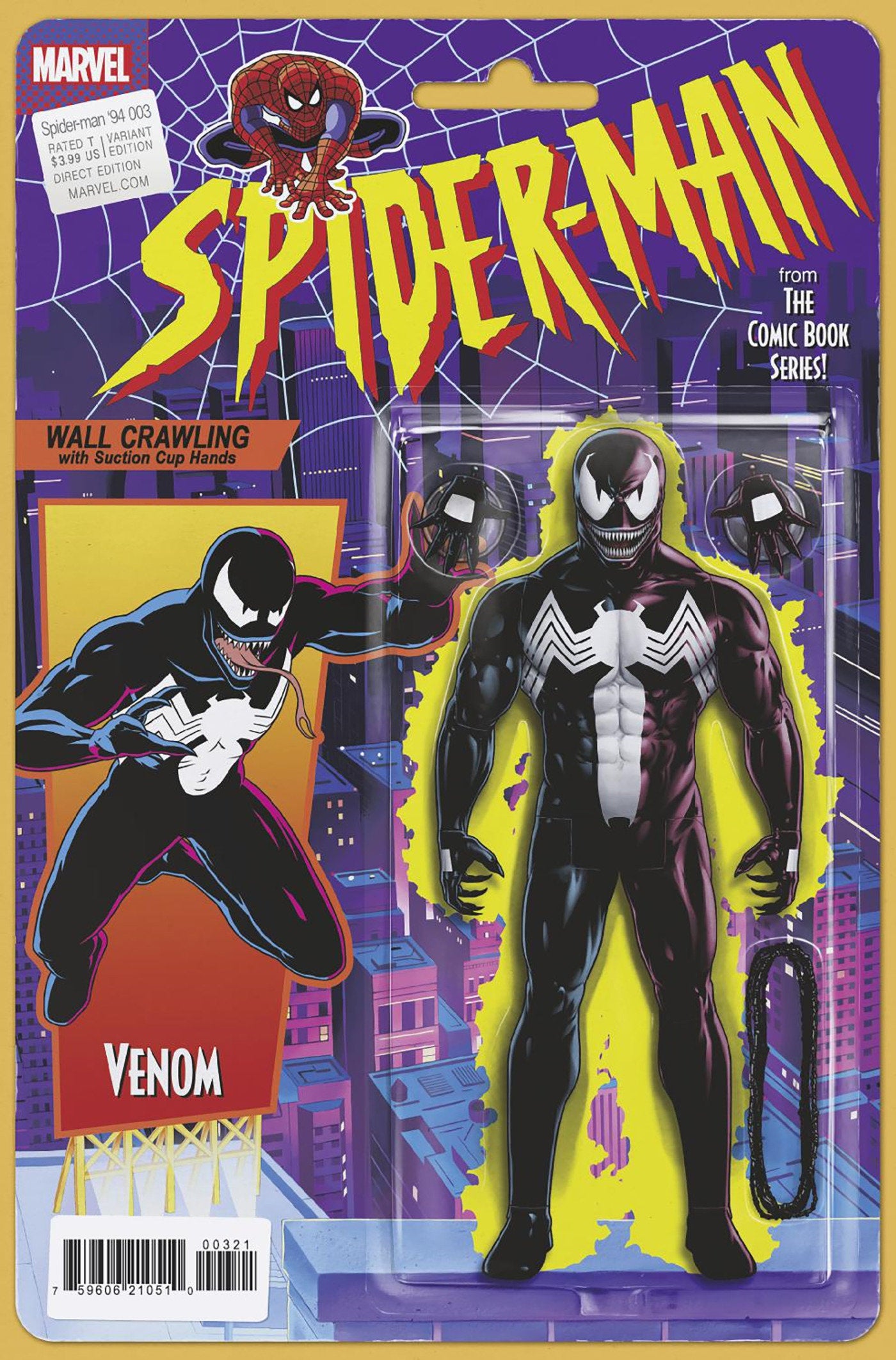 Spider-Man '94 #3 John Tyler Christopher Action Figure Variant | Dragon's Lair Comics and Fantasy Houston TX